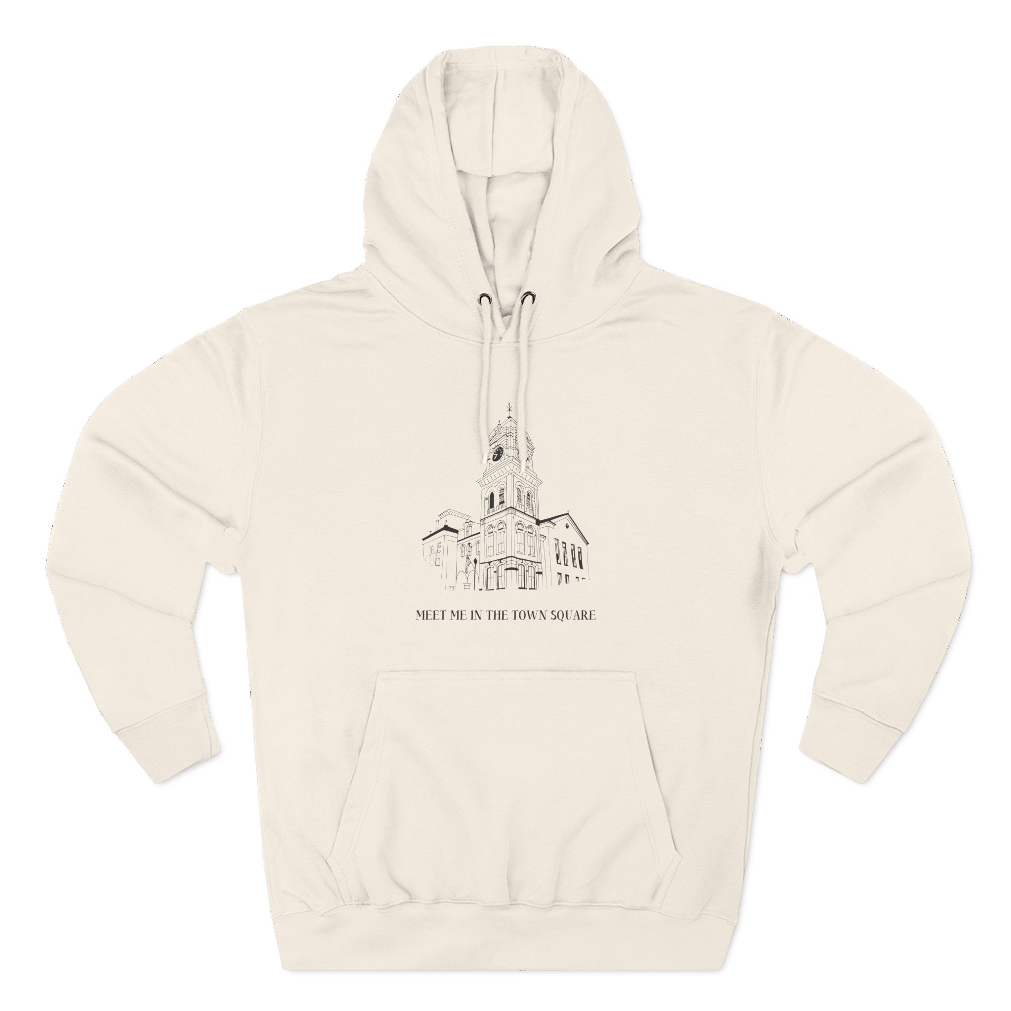 Nina Dobrev Eet Me in the Town Square Three-Panel Fleece Hoodie