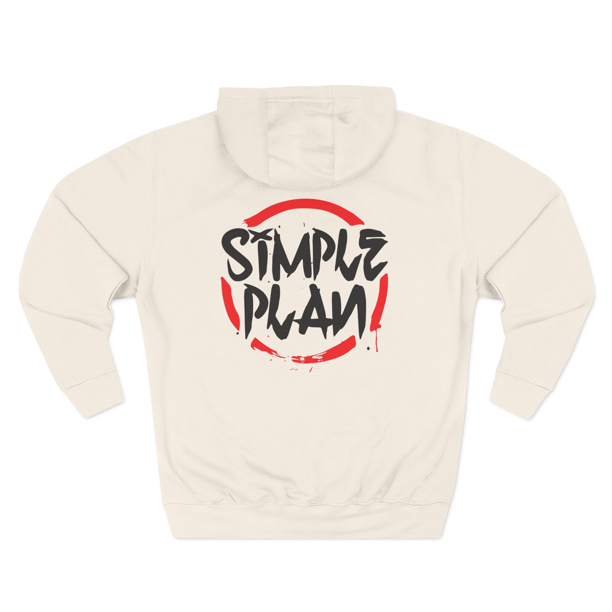 Simple Plan Circle Splat Three-Panel Fleece Hoodie