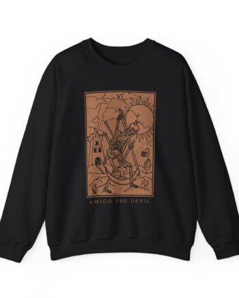 Amigo the Devil Tarot Card Unisex Heavy Blend™ Crewneck Sweatshirt