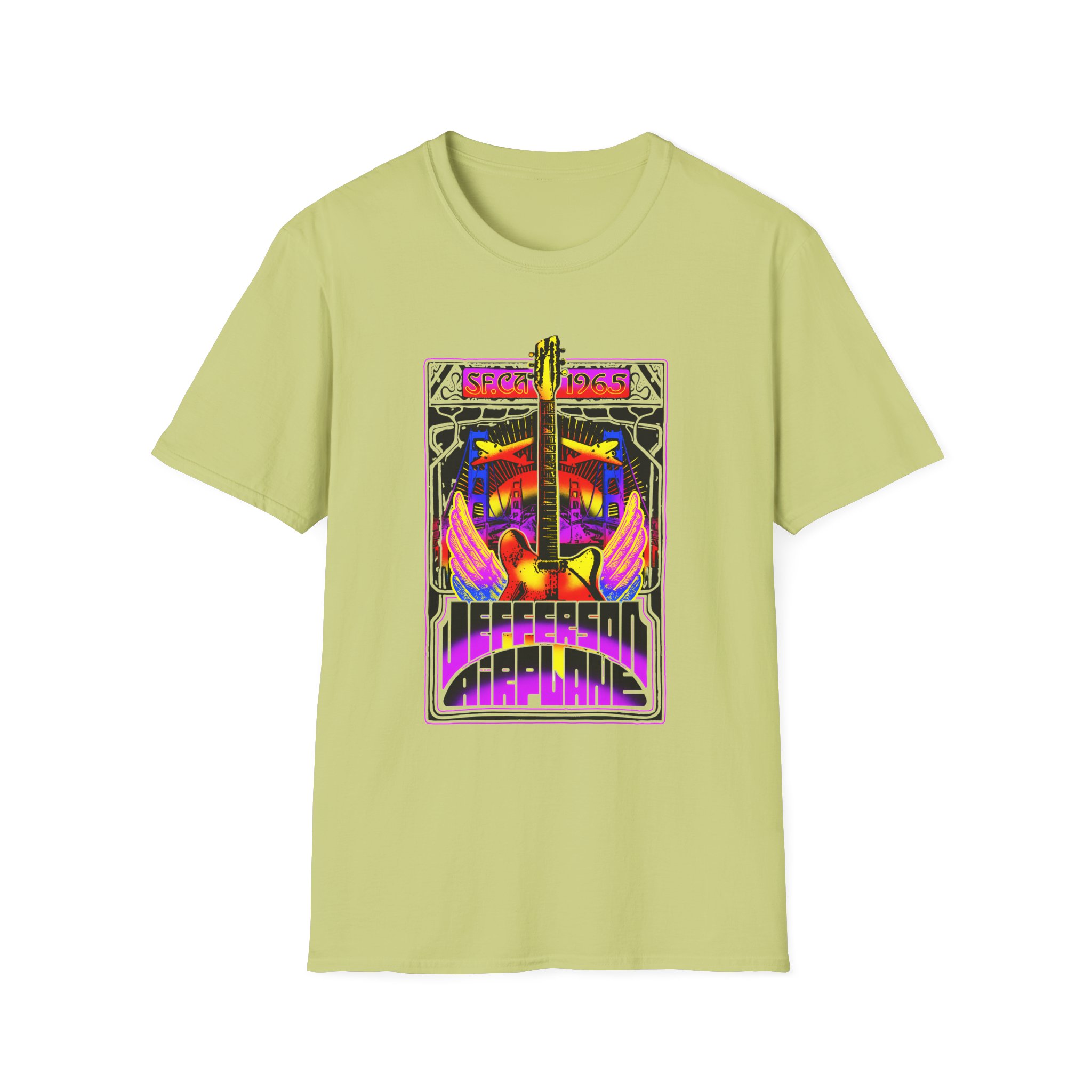 Jefferson Airplane San Francisco 1965 Unisex Softstyle T-Shirt