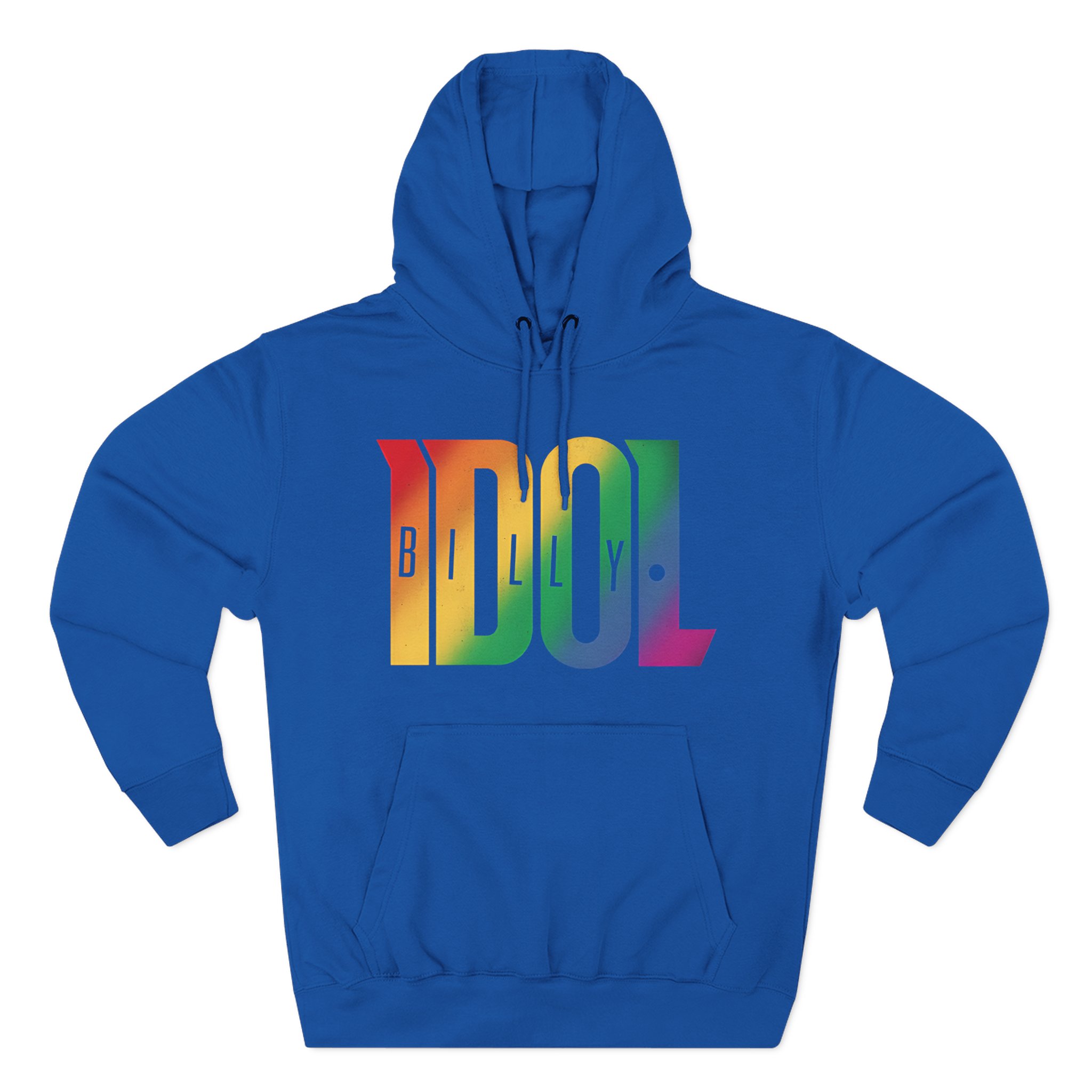 Billy Idol Black Rainbow Logo Three-Panel Fleece Hoodie