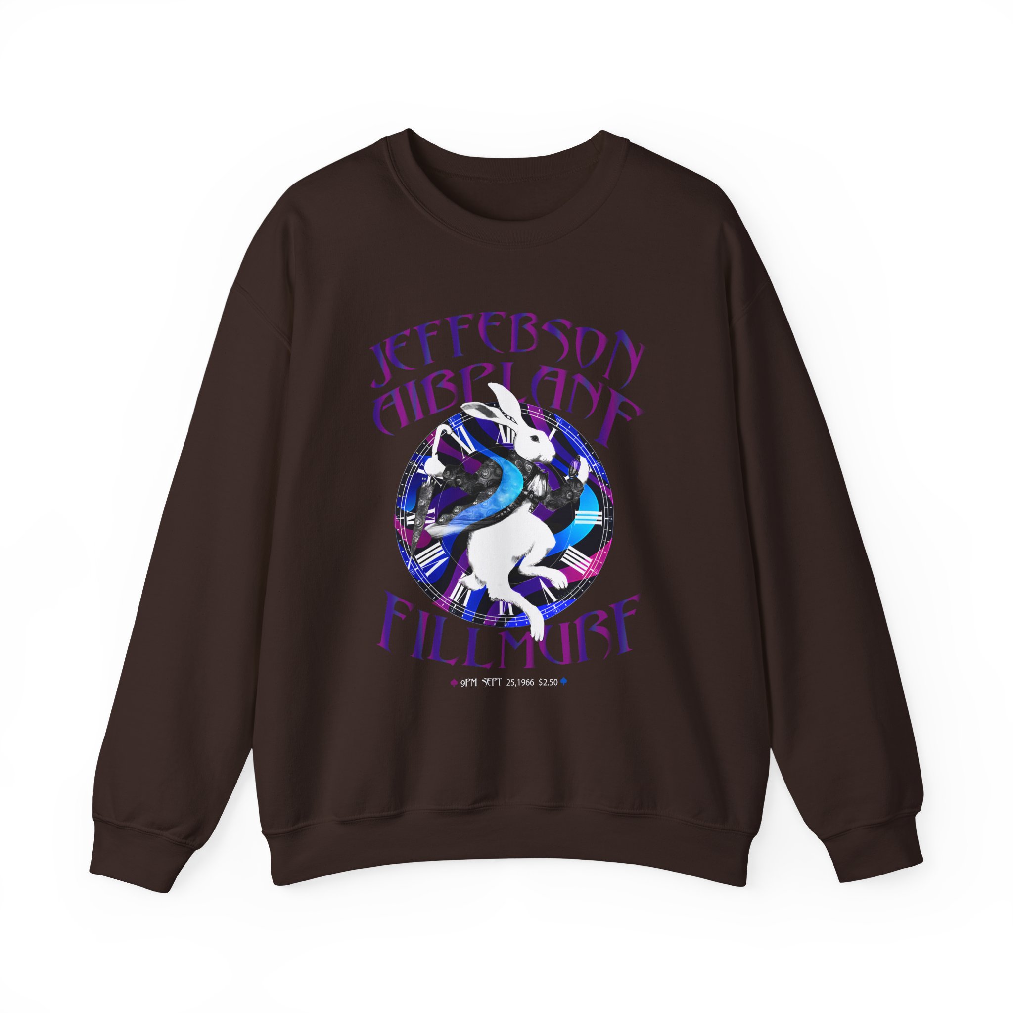 Jefferson Airplane White Rabbit Fillmore Unisex Heavy Blendâ„¢ Crewneck Sweatshirt