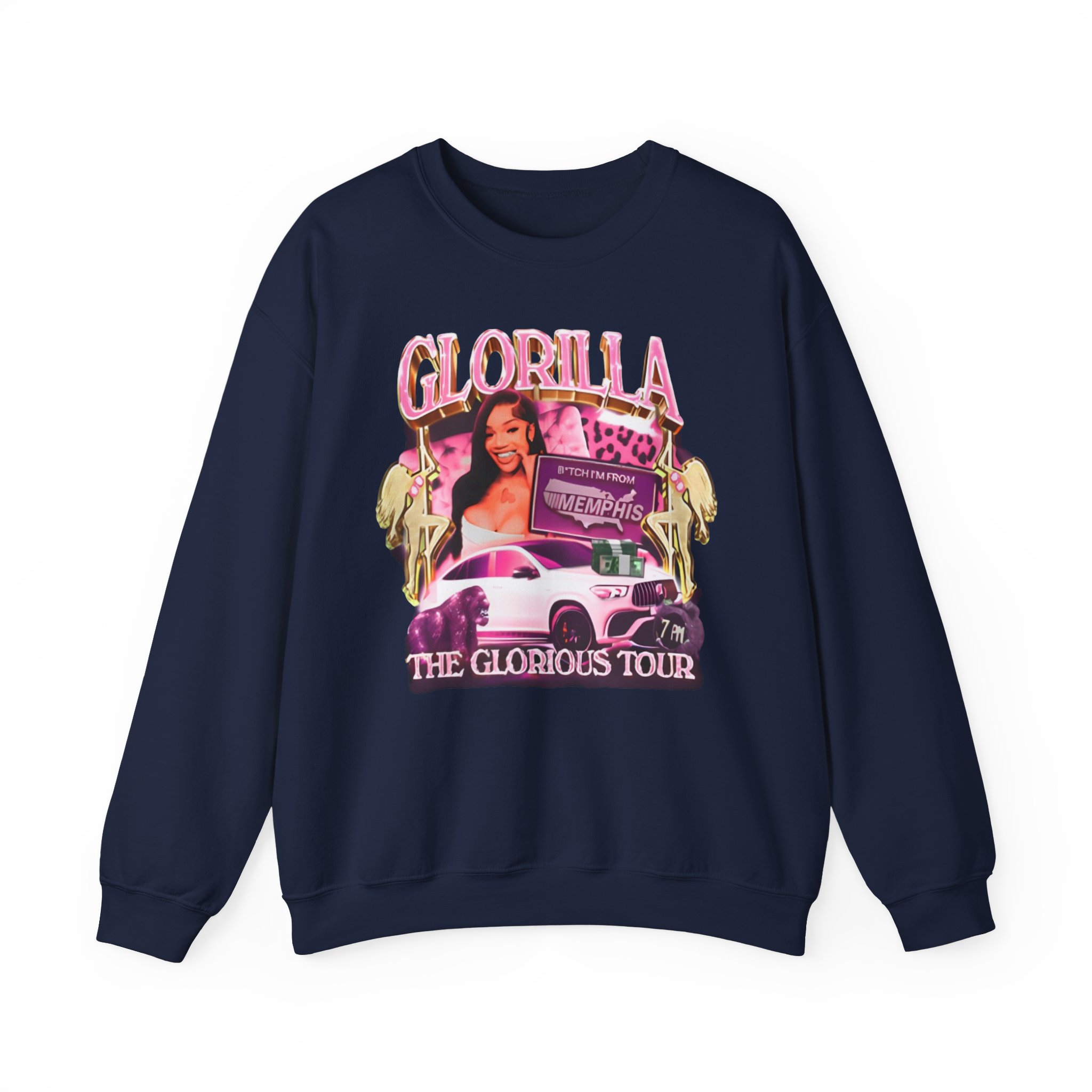 Glorilla Glorious Tour From Memphis Unisex Heavy Blendâ„¢ Crewneck Sweatshirt