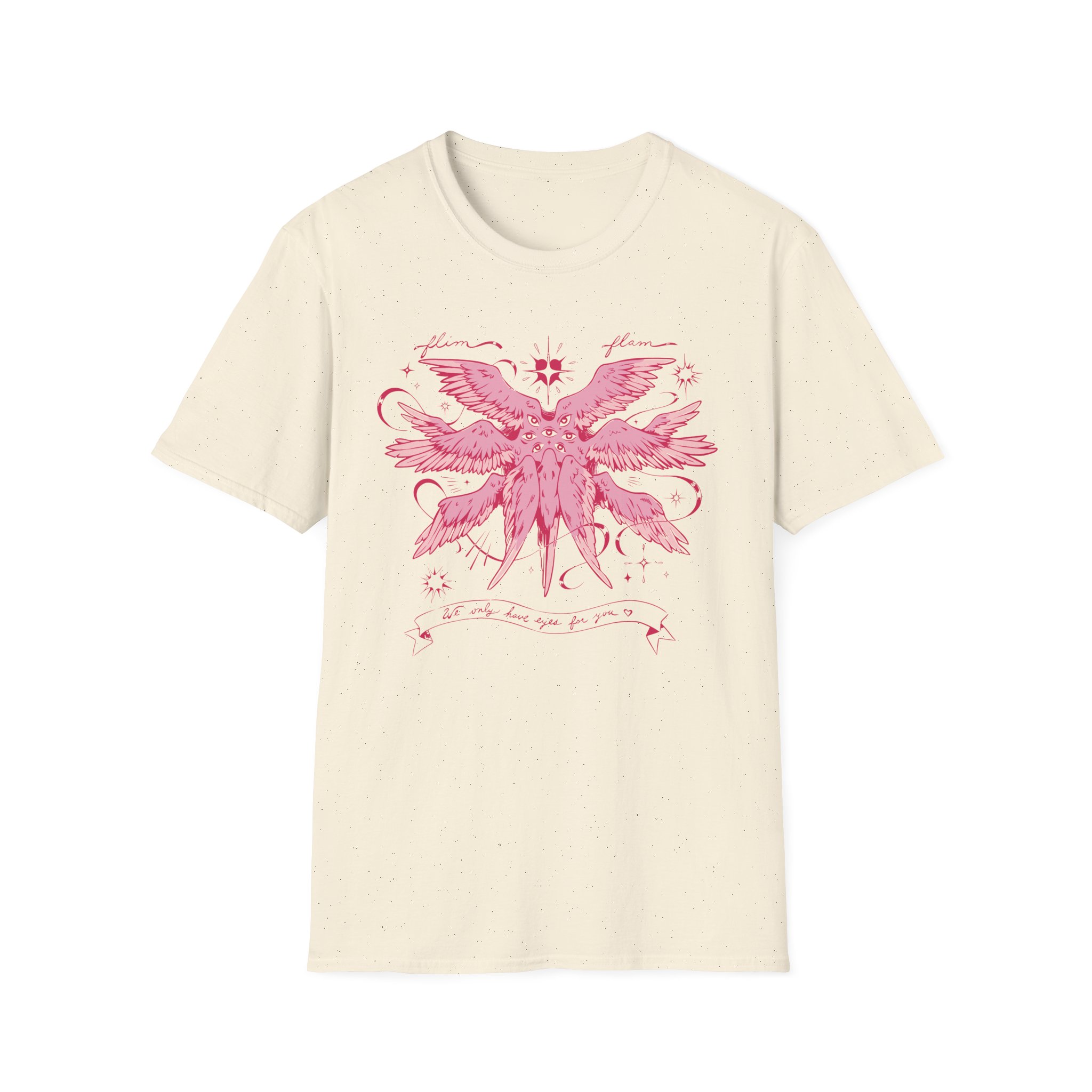 Flamingo Flim Flam Angel Unisex Softstyle T-Shirt