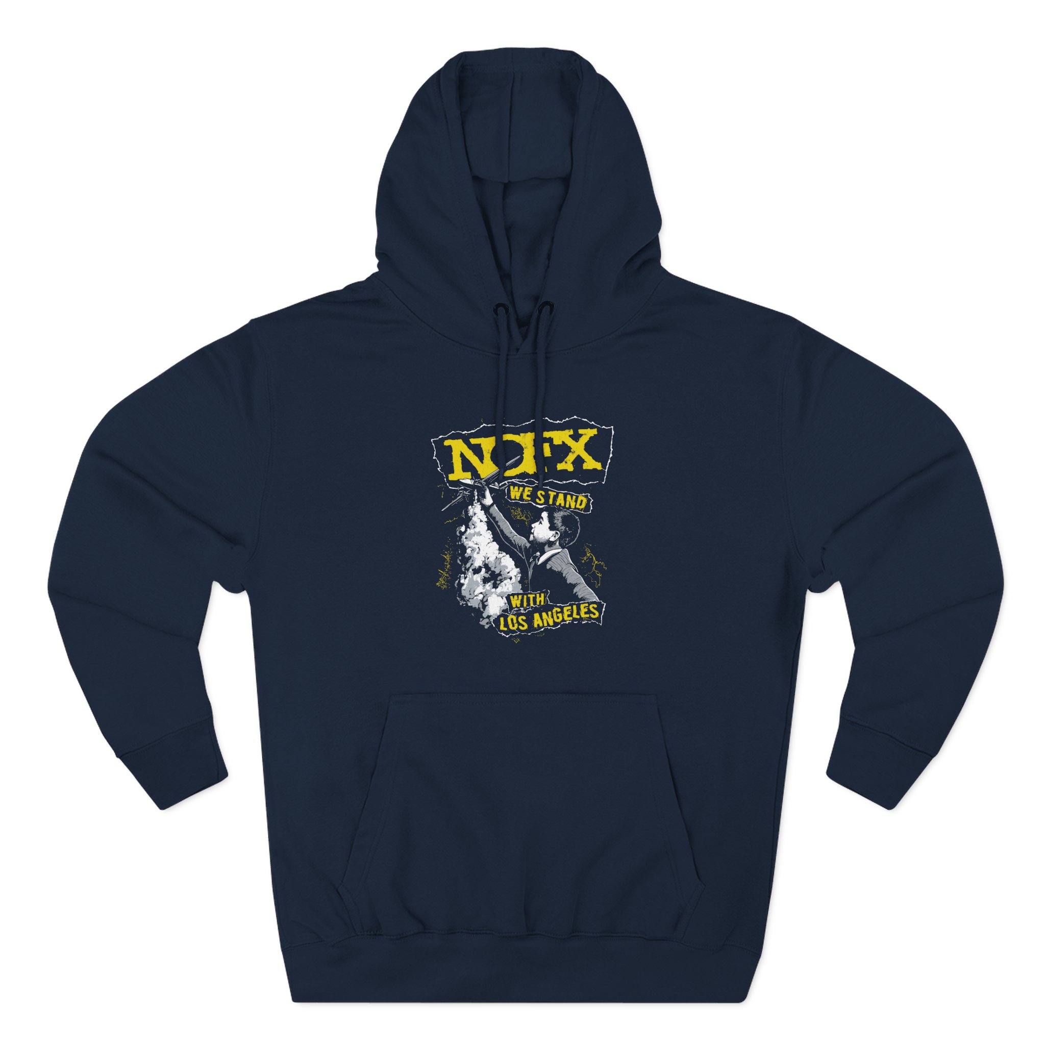 Nofx Fire Relief Three-Panel Fleece Hoodie