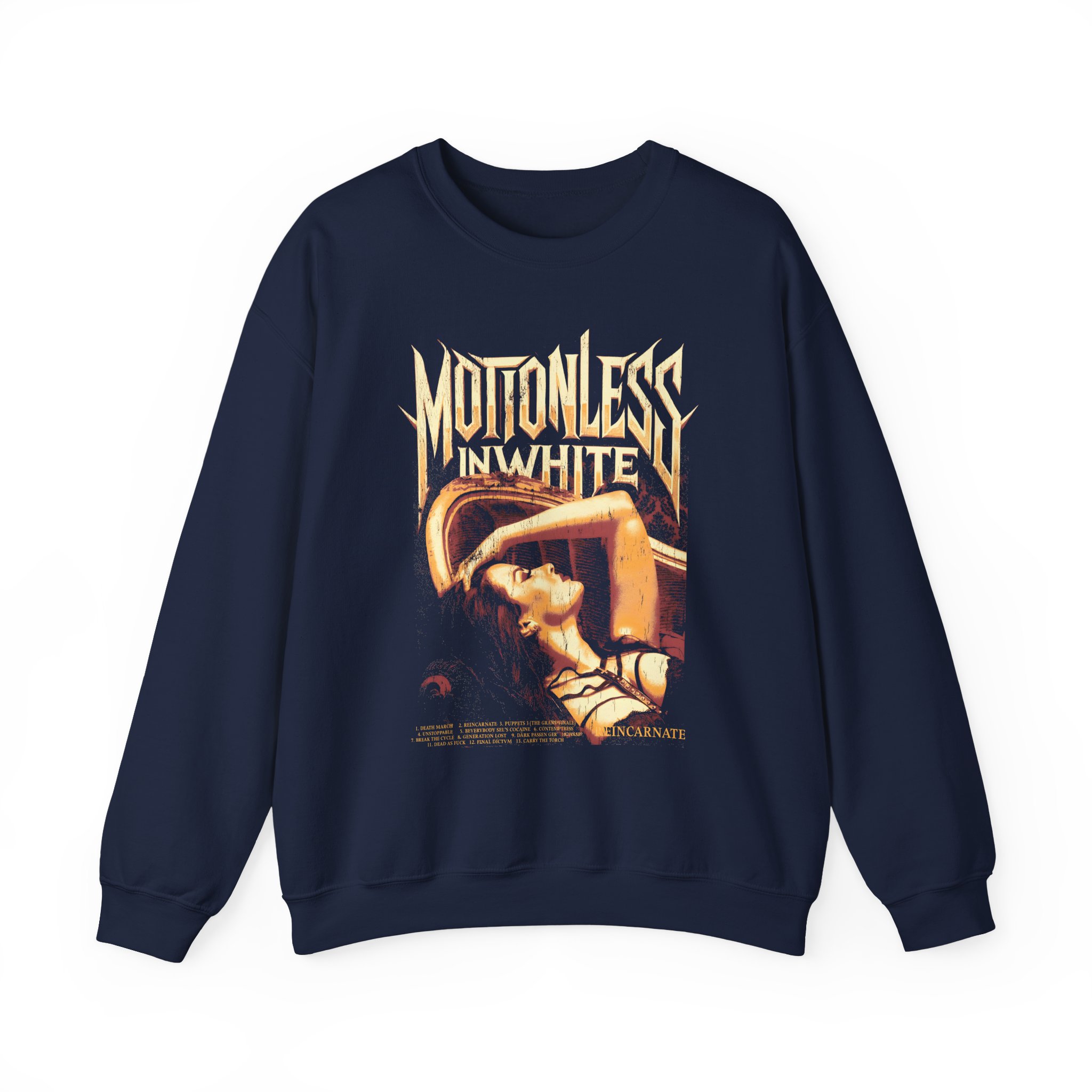 Motionless in White Eternal Rest Unisex Heavy Blendâ„¢ Crewneck Sweatshirt