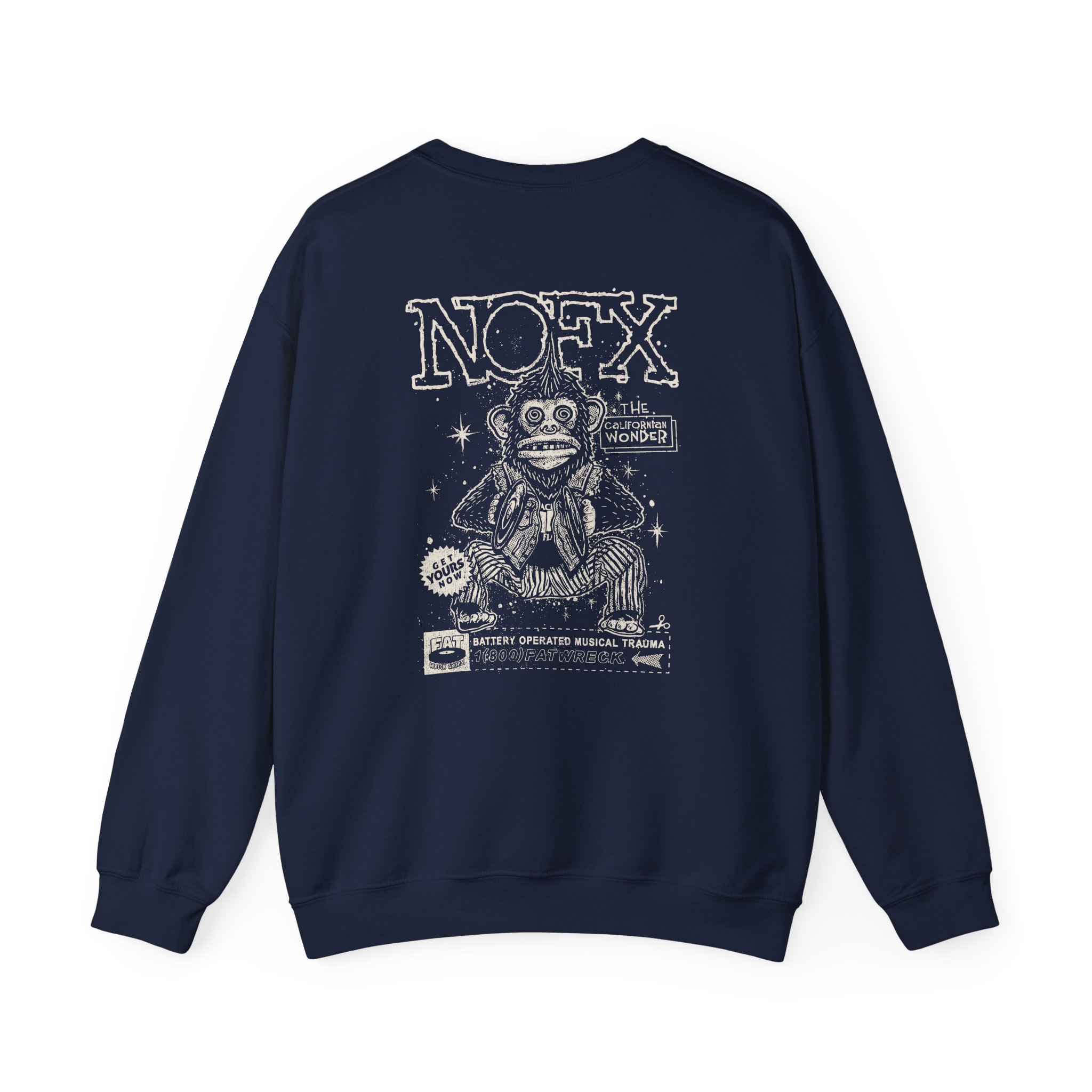 Nofx Chimp Unisex Heavy Blendâ„¢ Crewneck Sweatshirt