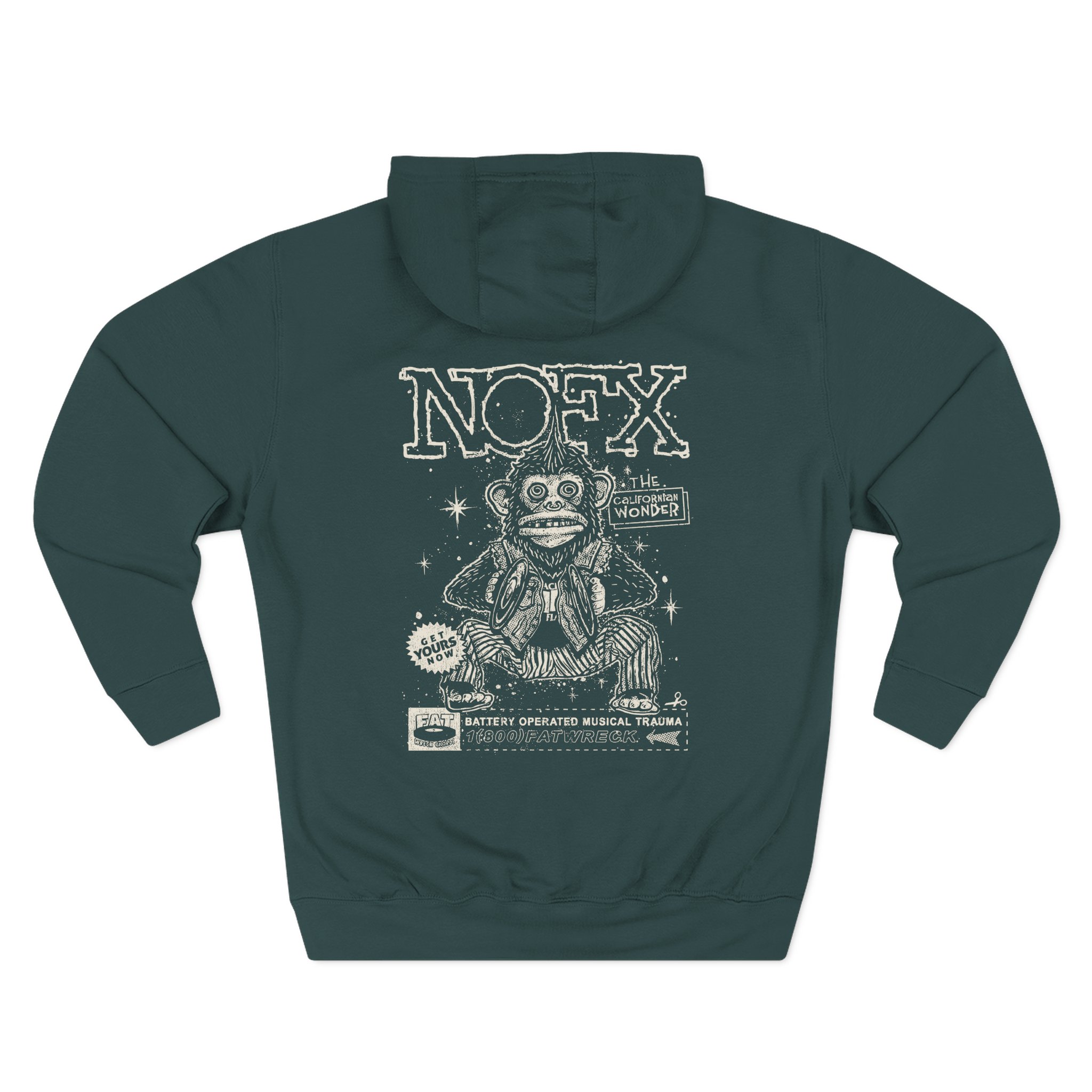 Nofx Chimp Three-Panel Fleece Hoodie