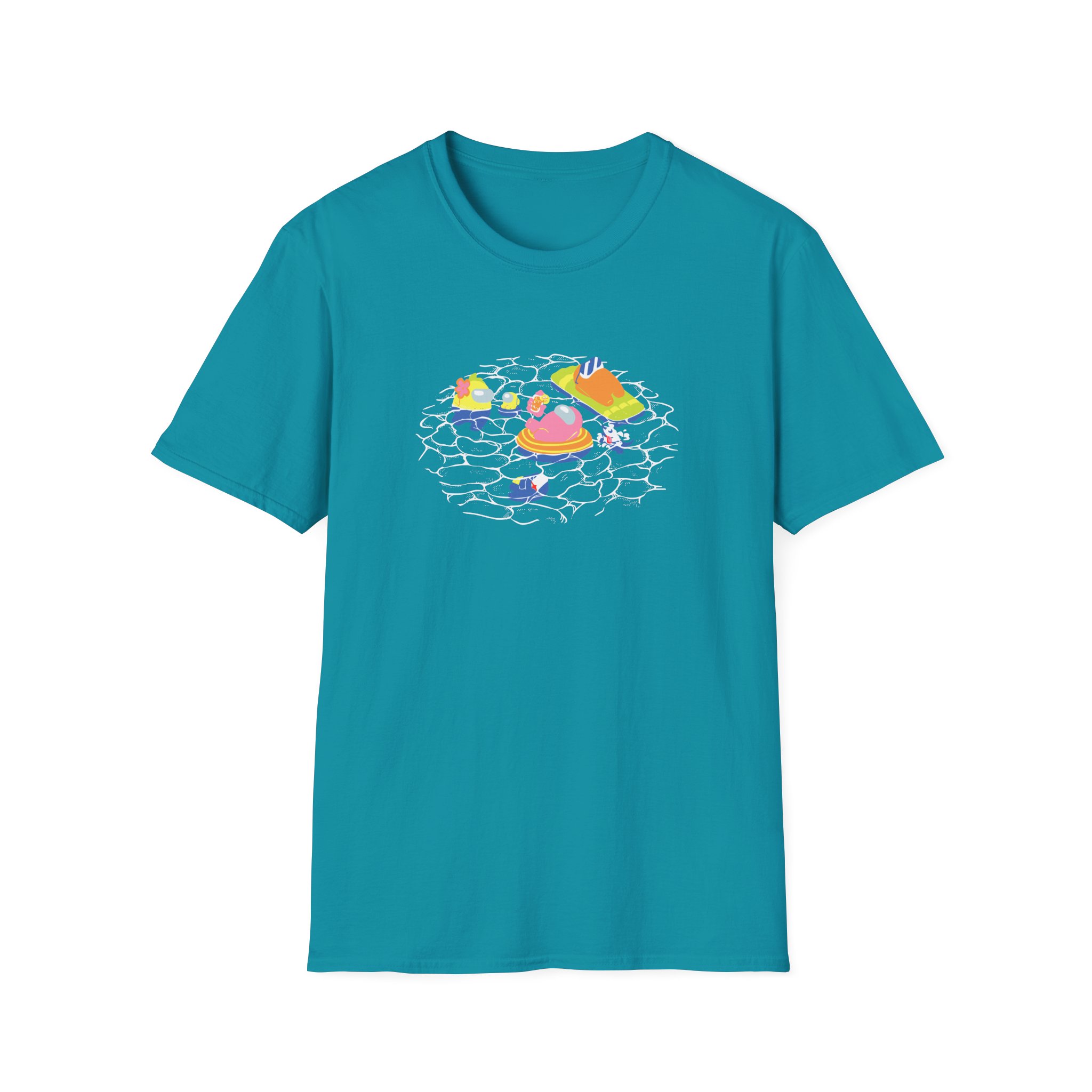 Among Us Swimming Unisex Softstyle T-Shirt
