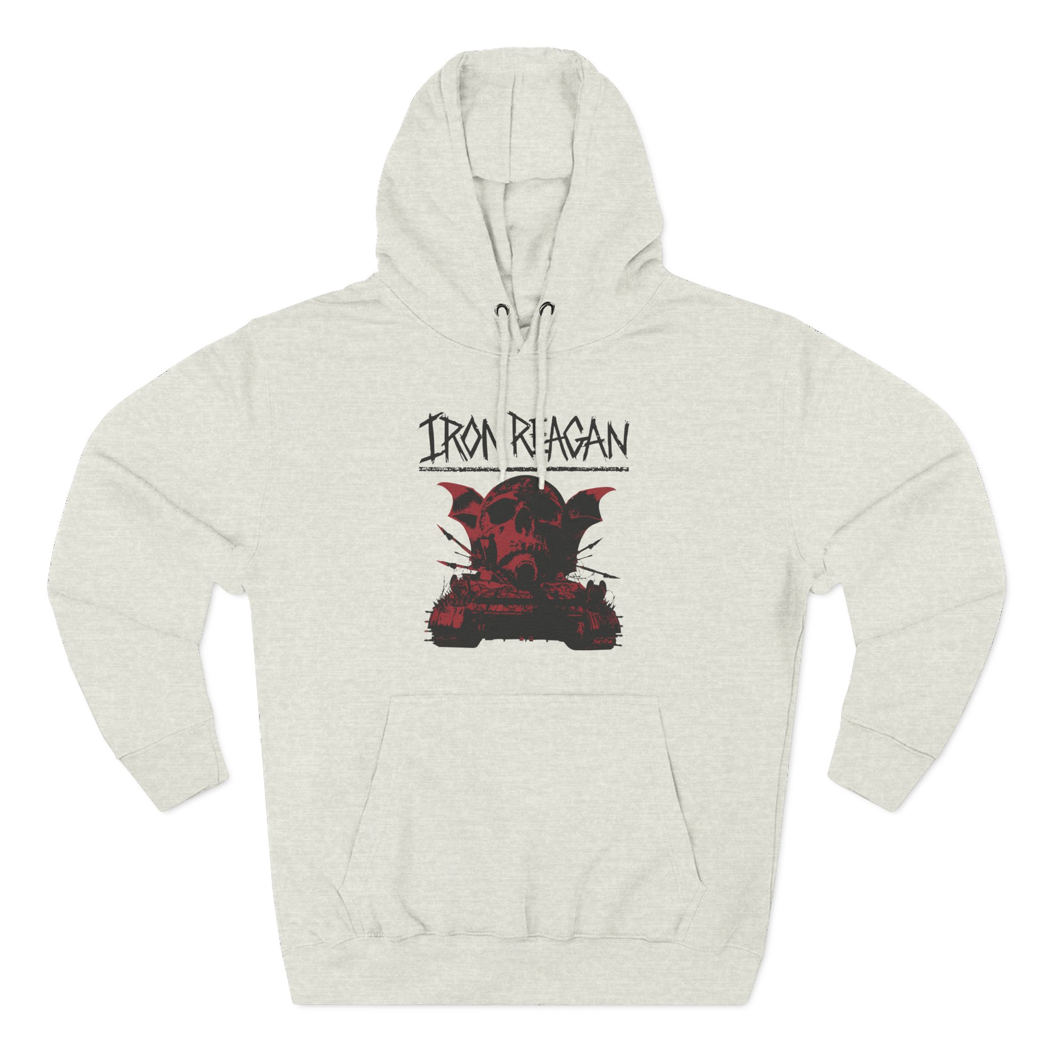 Iron Reagan Warning Three-Panel Fleece Hoodie