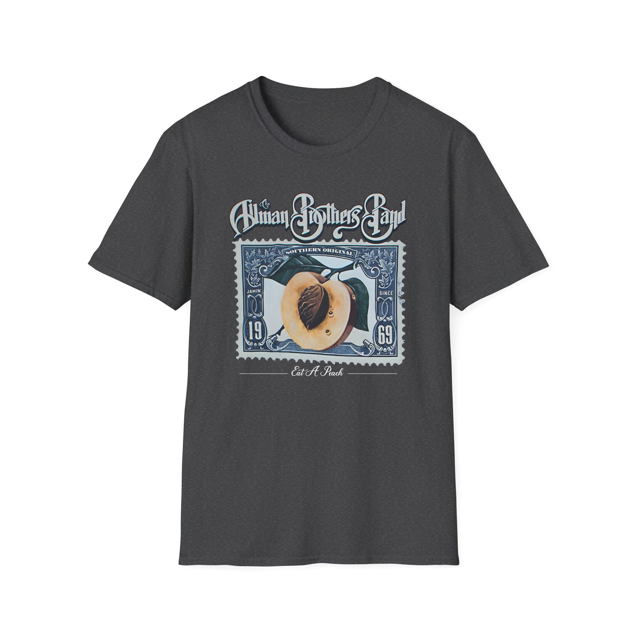 The Allman Brothers Peach Stamp Unisex Softstyle T-Shirt