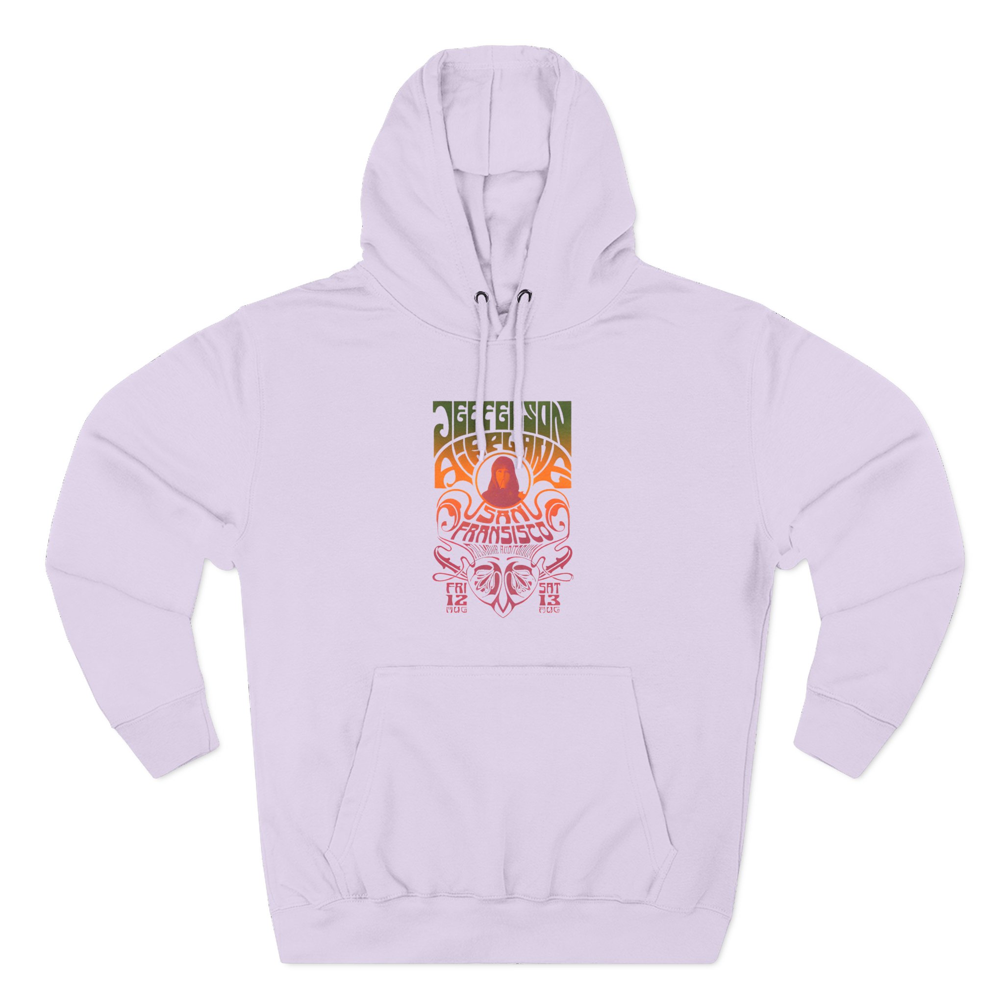 Jefferson Airplane Psychedelic Three-Panel Fleece Hoodie