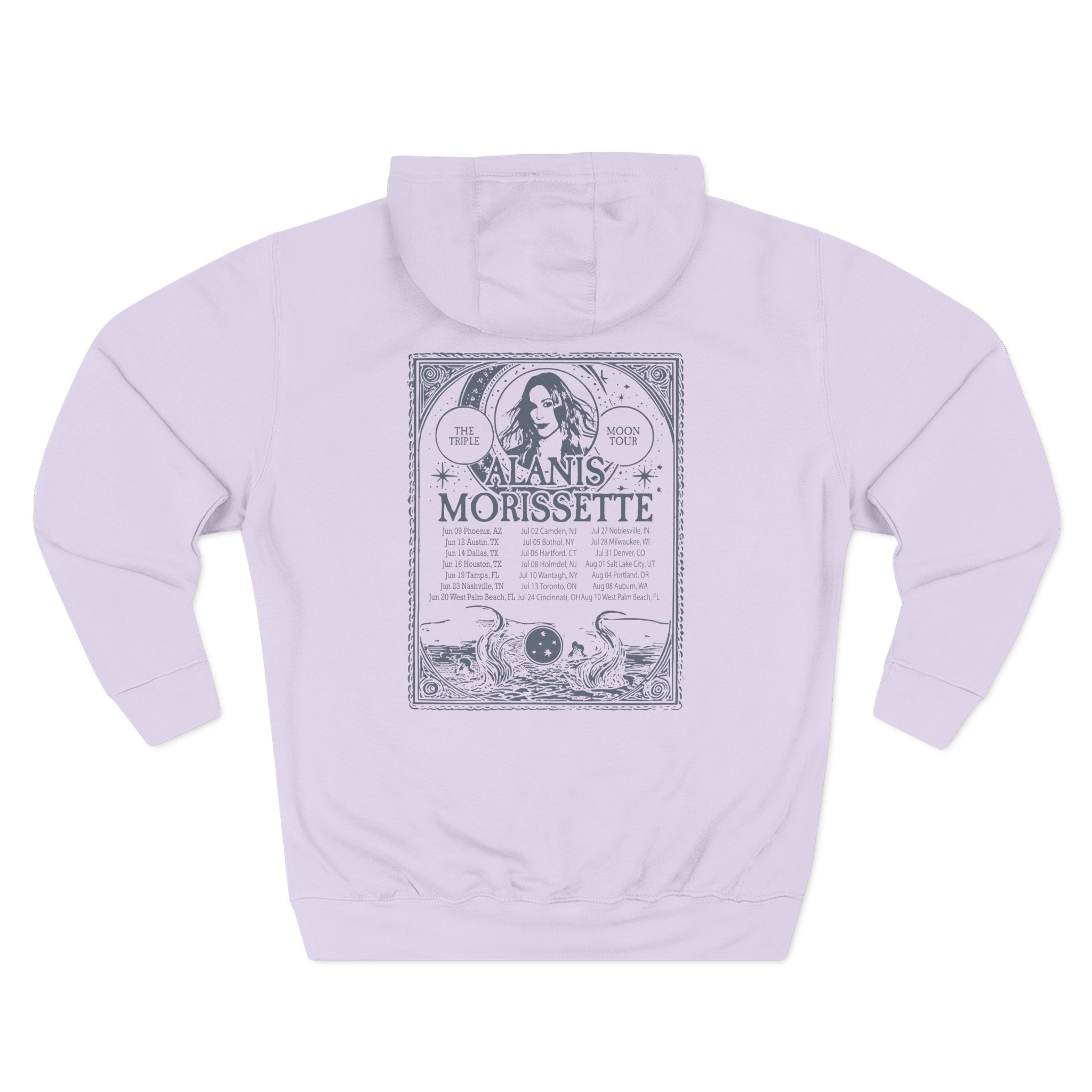 Alanis Morissette The Teple Moon Tour Three-Panel Fleece Hoodie