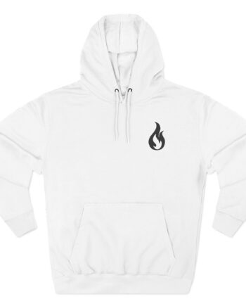 Like Moths to Flames Three-Panel Fleece Hoodie