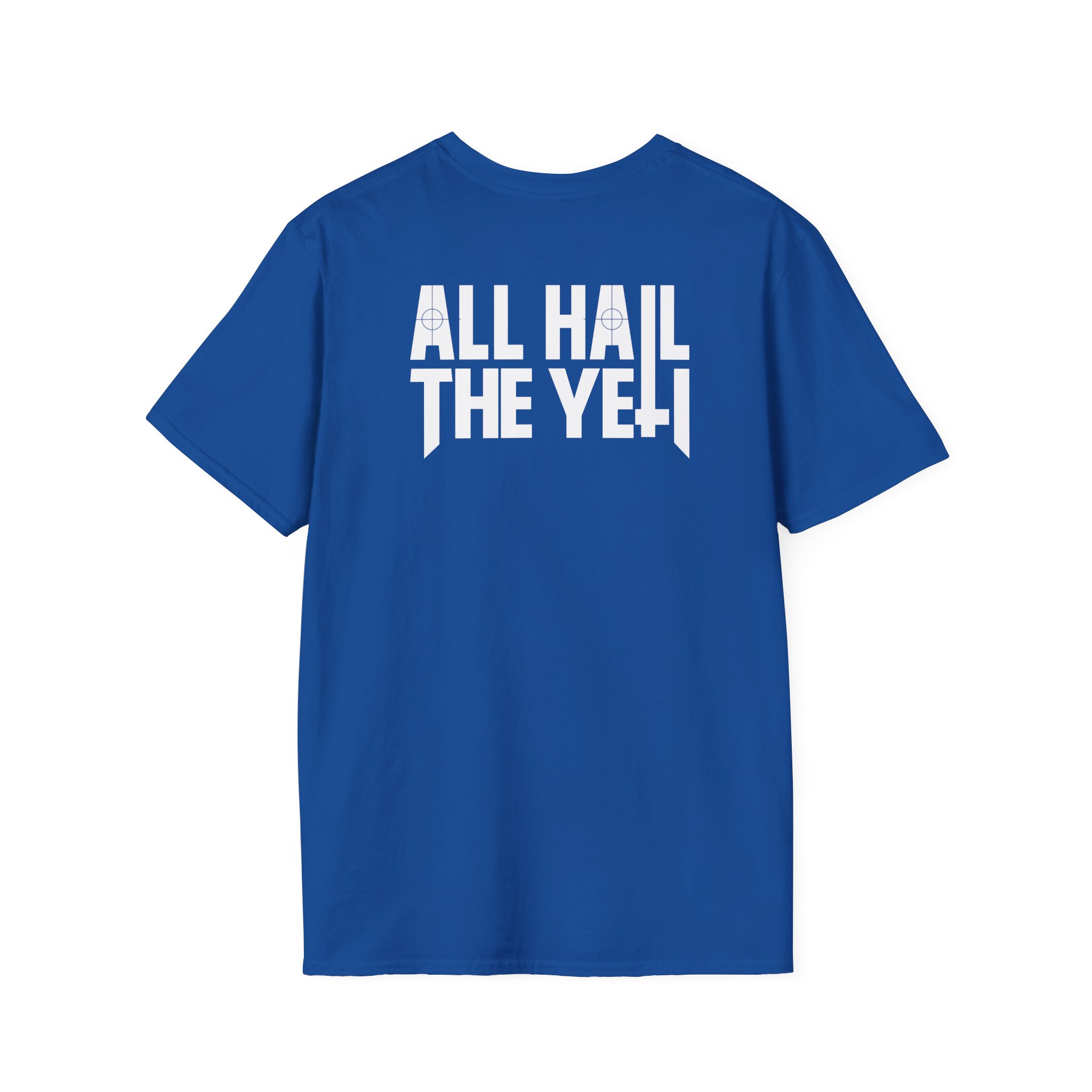 All Hail the Yeti Side Logo Unisex Softstyle T-Shirt