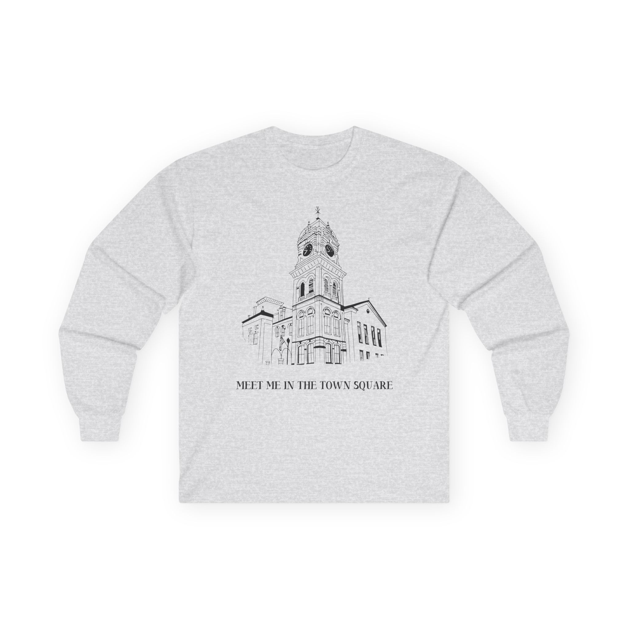 Nina Dobrev Eet Me in the Town Square Unisex Ultra Cotton Long Sleeve Tee