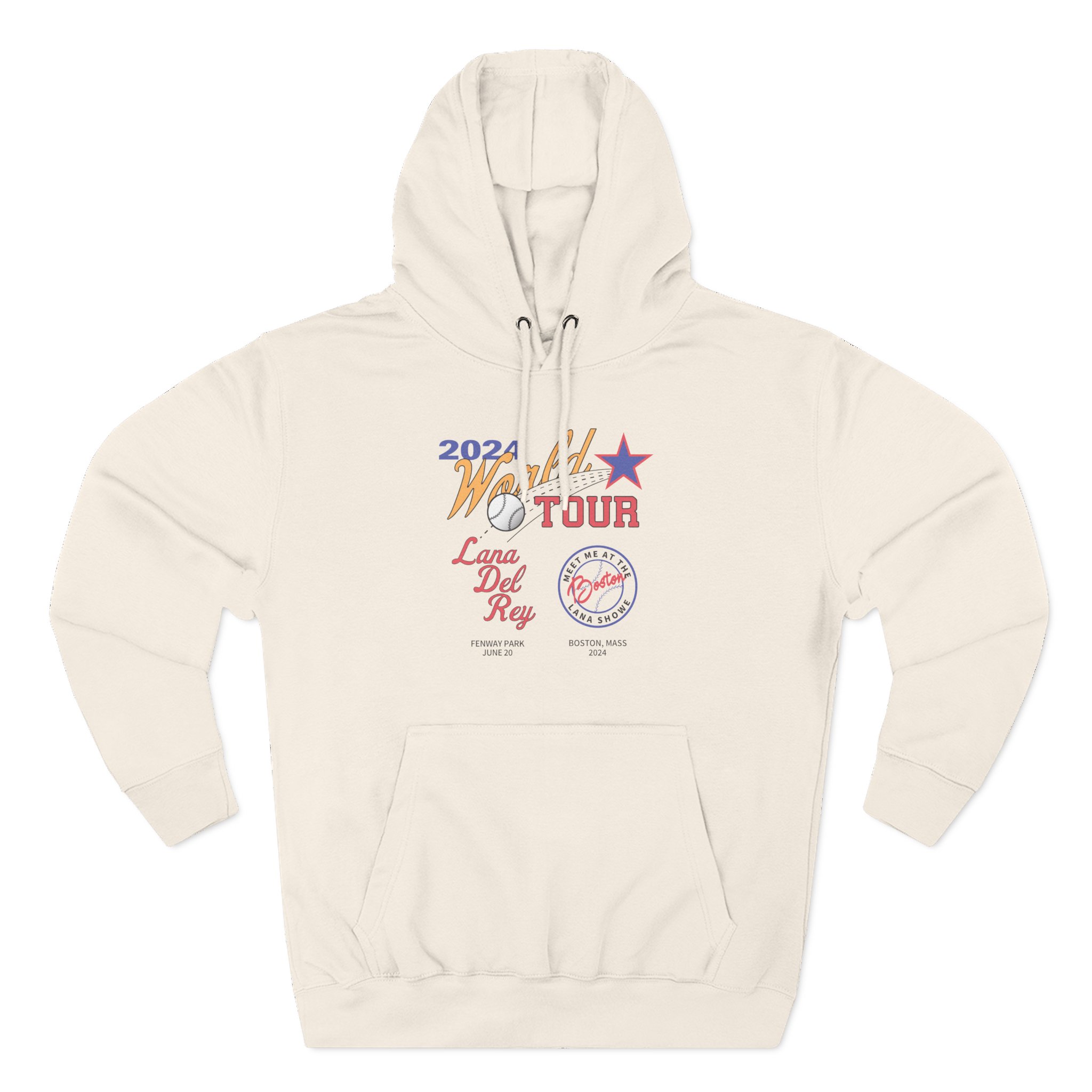 Lanadelrey Three-Panel Fleece Hoodie
