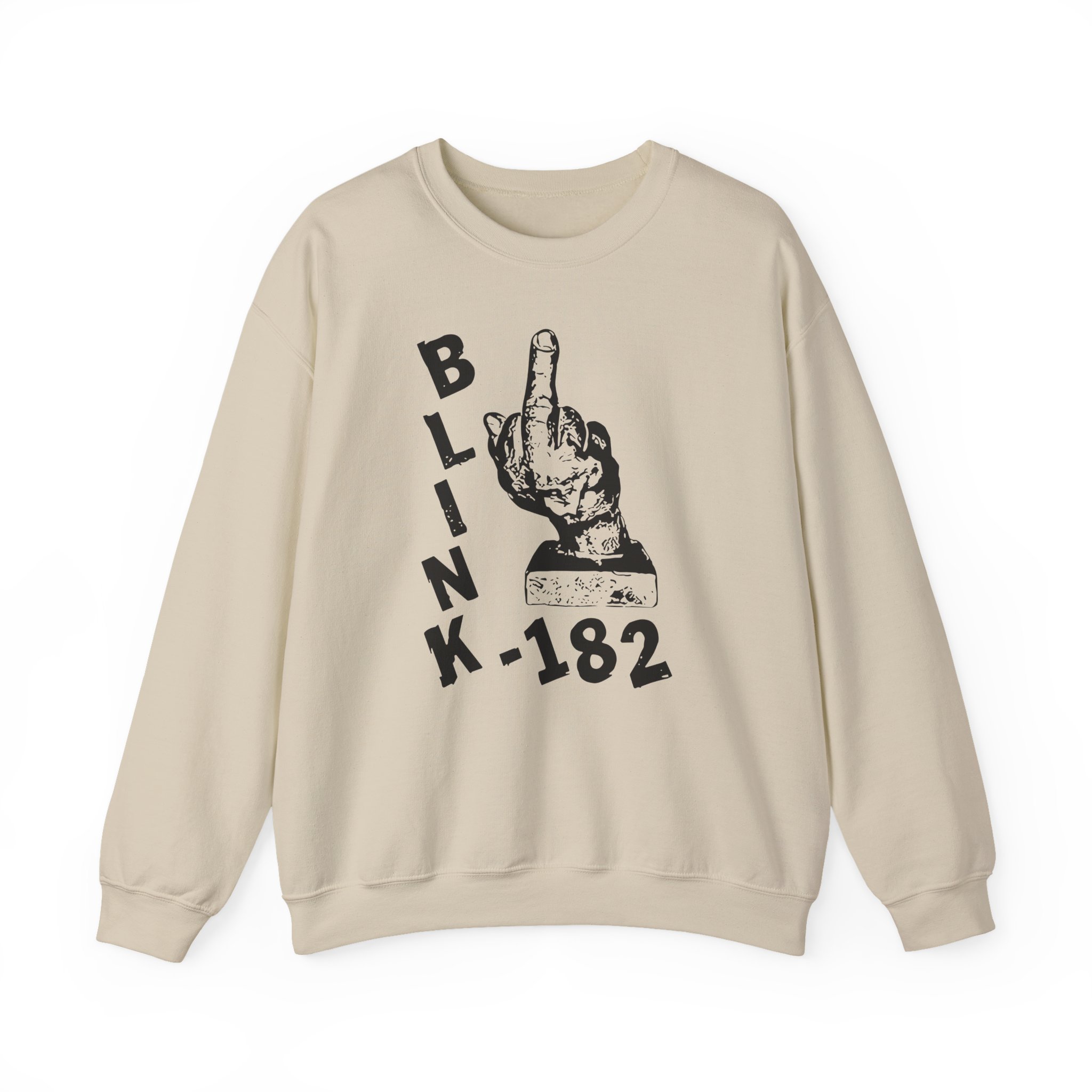 Blink 182 Pink Middle Finger Unisex Heavy Blendâ„¢ Crewneck Sweatshirt