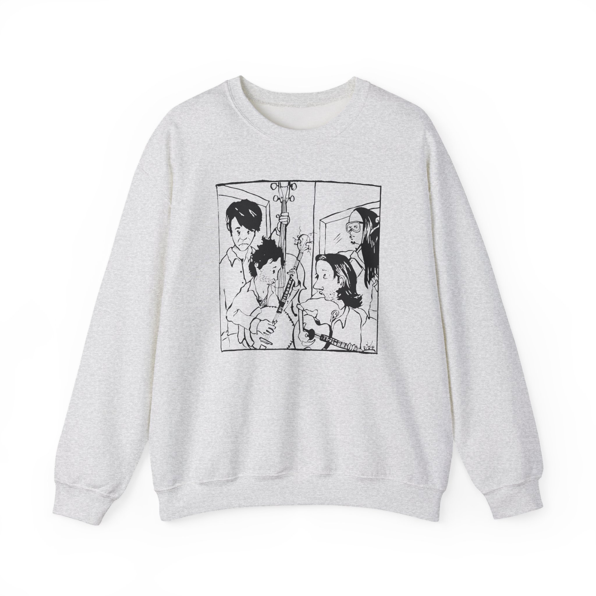 Avett Brothers Seth Drawing Unisex Heavy Blendâ„¢ Crewneck Sweatshirt