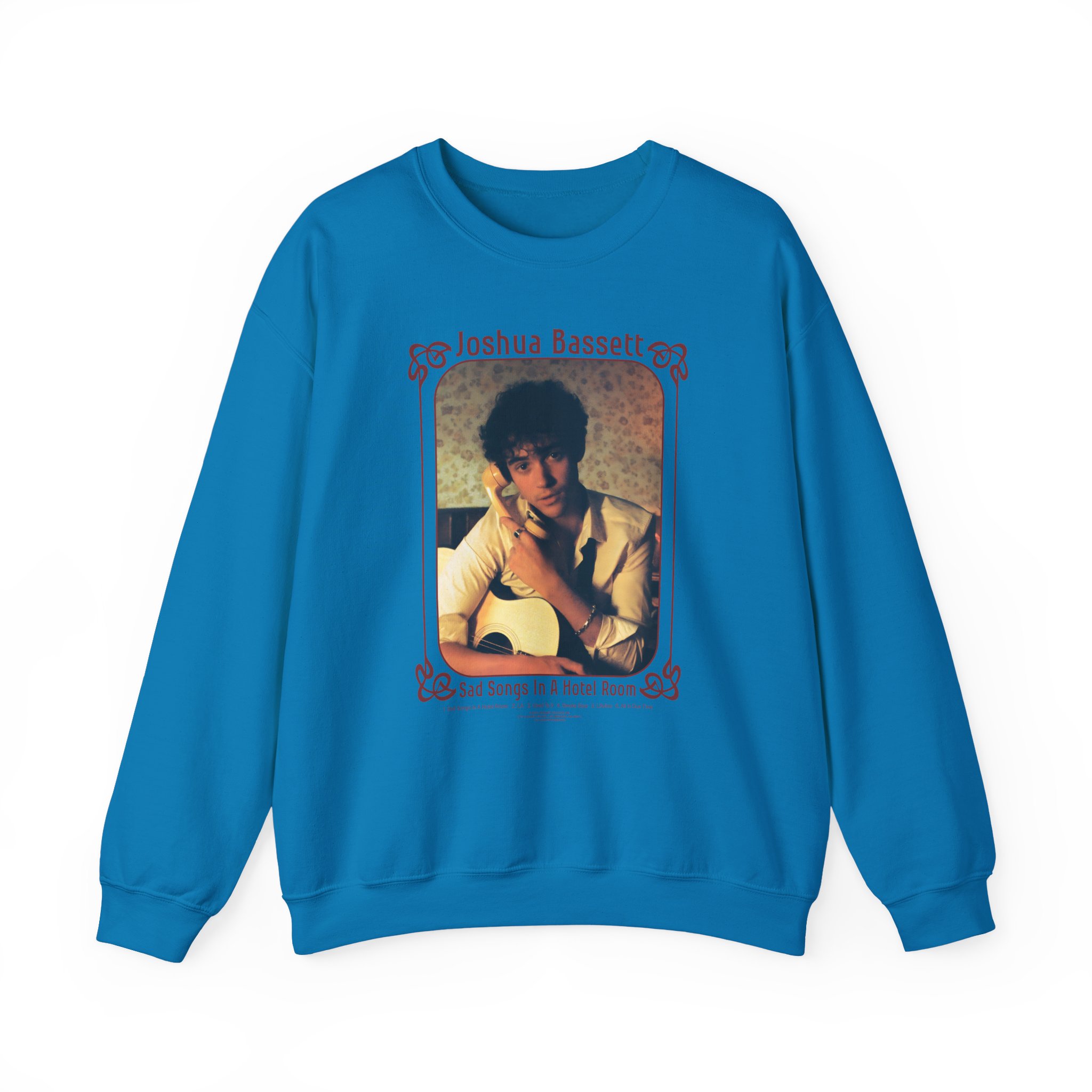 Joshua Bassett Sad Songs Face Unisex Heavy Blendâ„¢ Crewneck Sweatshirt