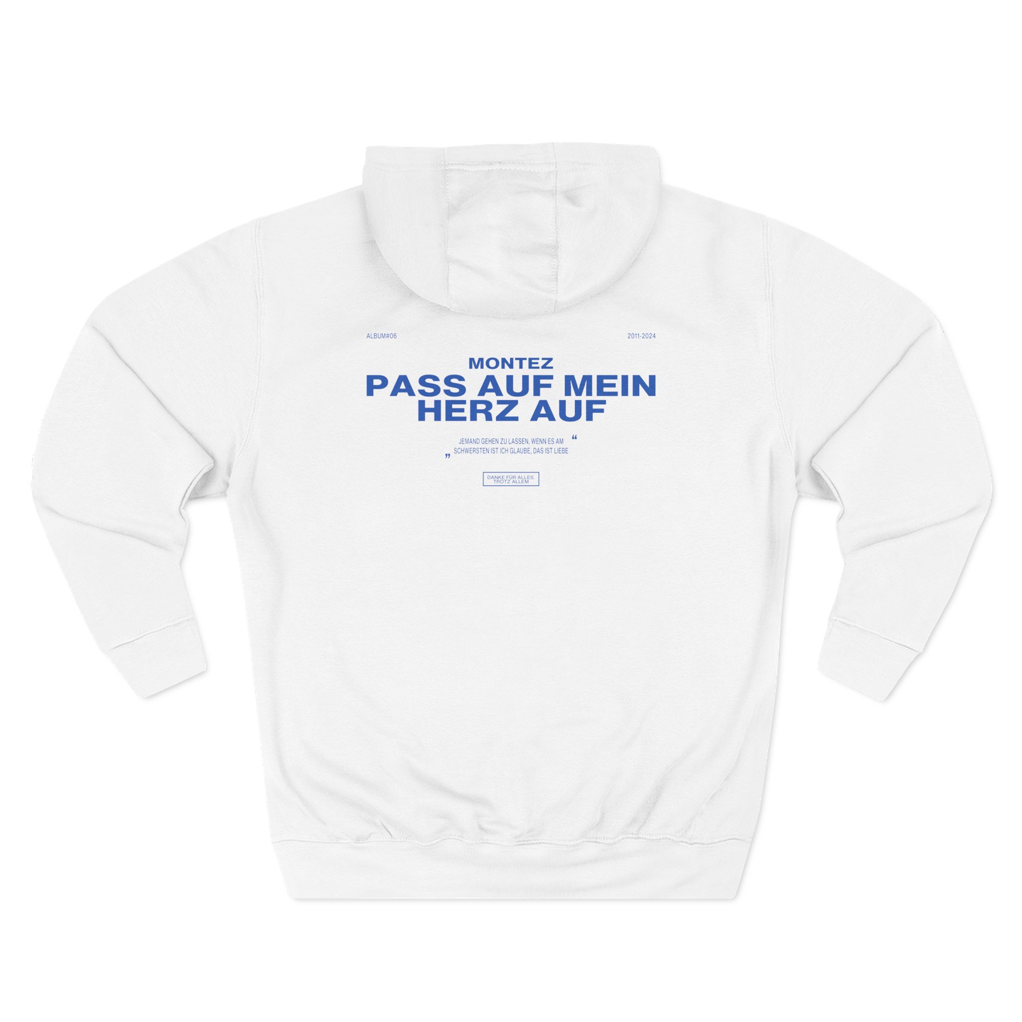 Montez Take Care of My Heart Three-Panel Fleece Hoodie