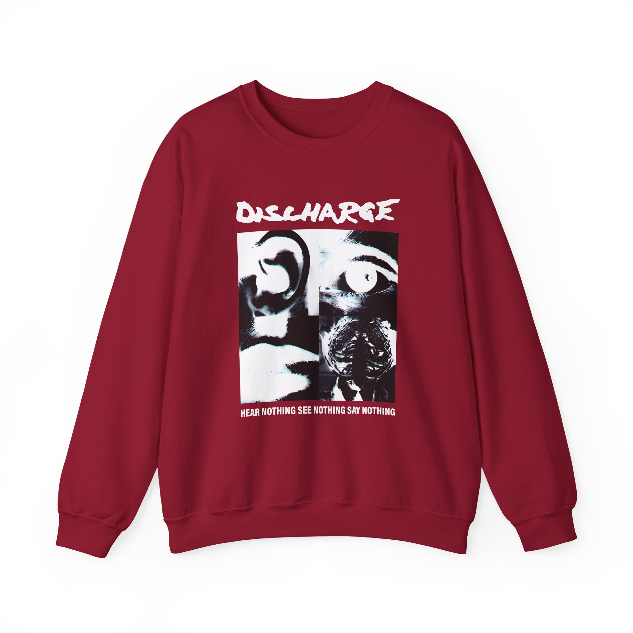 Discharge Hear Nothing Unisex Heavy Blendâ„¢ Crewneck Sweatshirt