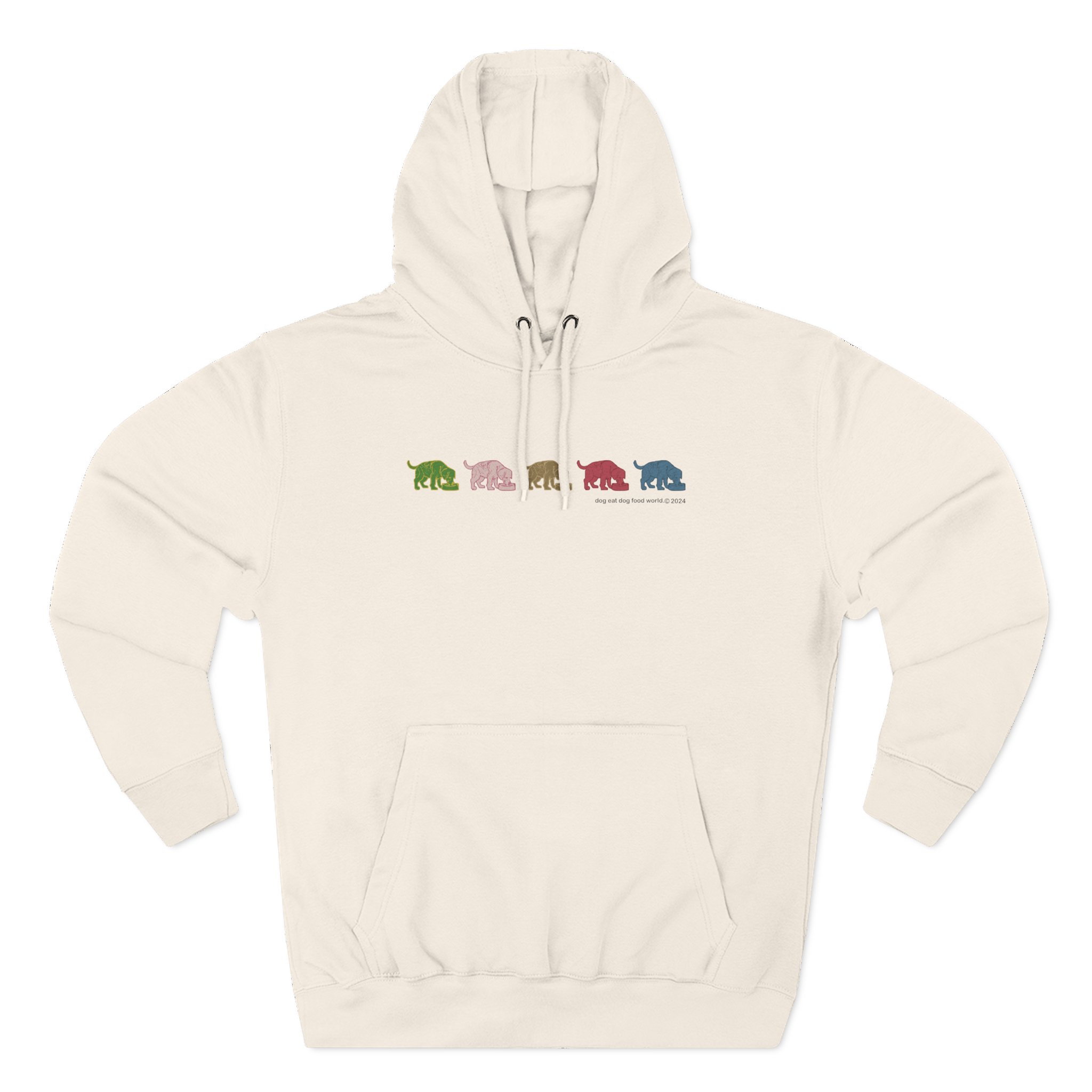 Niko B 5 Dogs Three-panel Fleece Hoodie