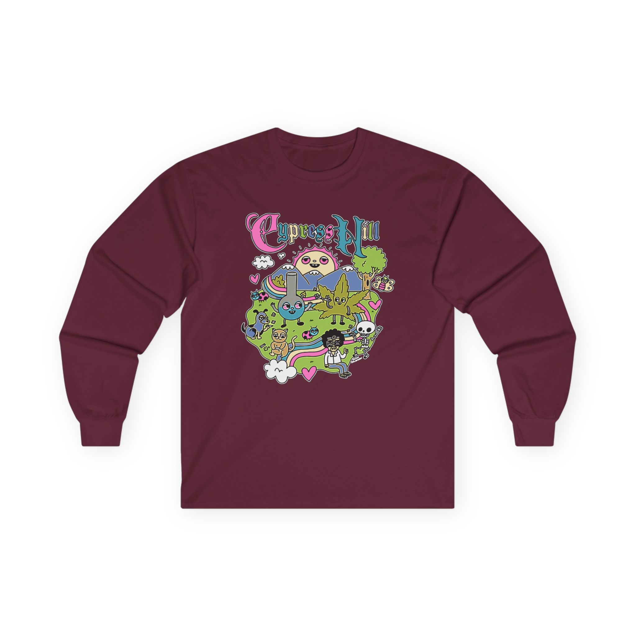 Cypress Hill Happy Time by Sean Solomon Unisex Ultra Cotton Long Sleeve Tee