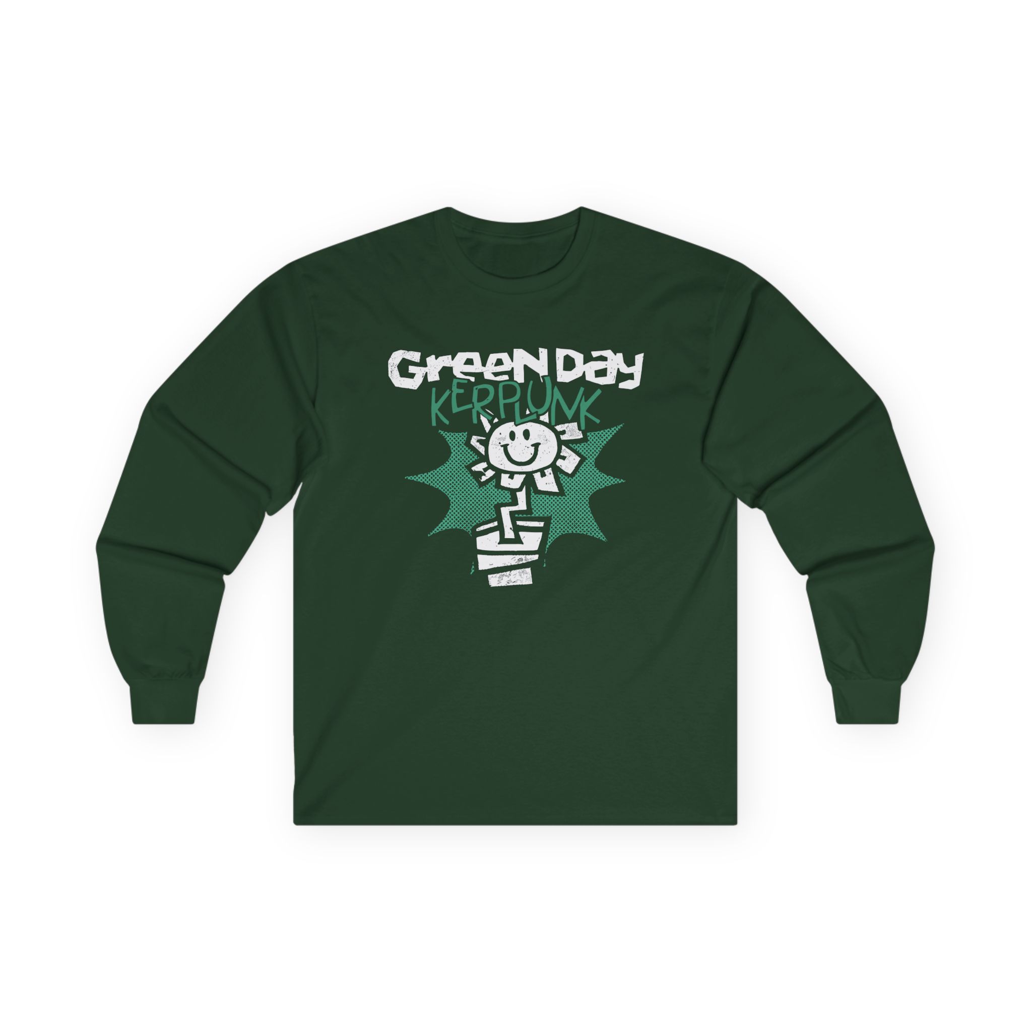 Green Day Kerplunk Vintage Flower Unisex Ultra Cotton Long Sleeve Tee
