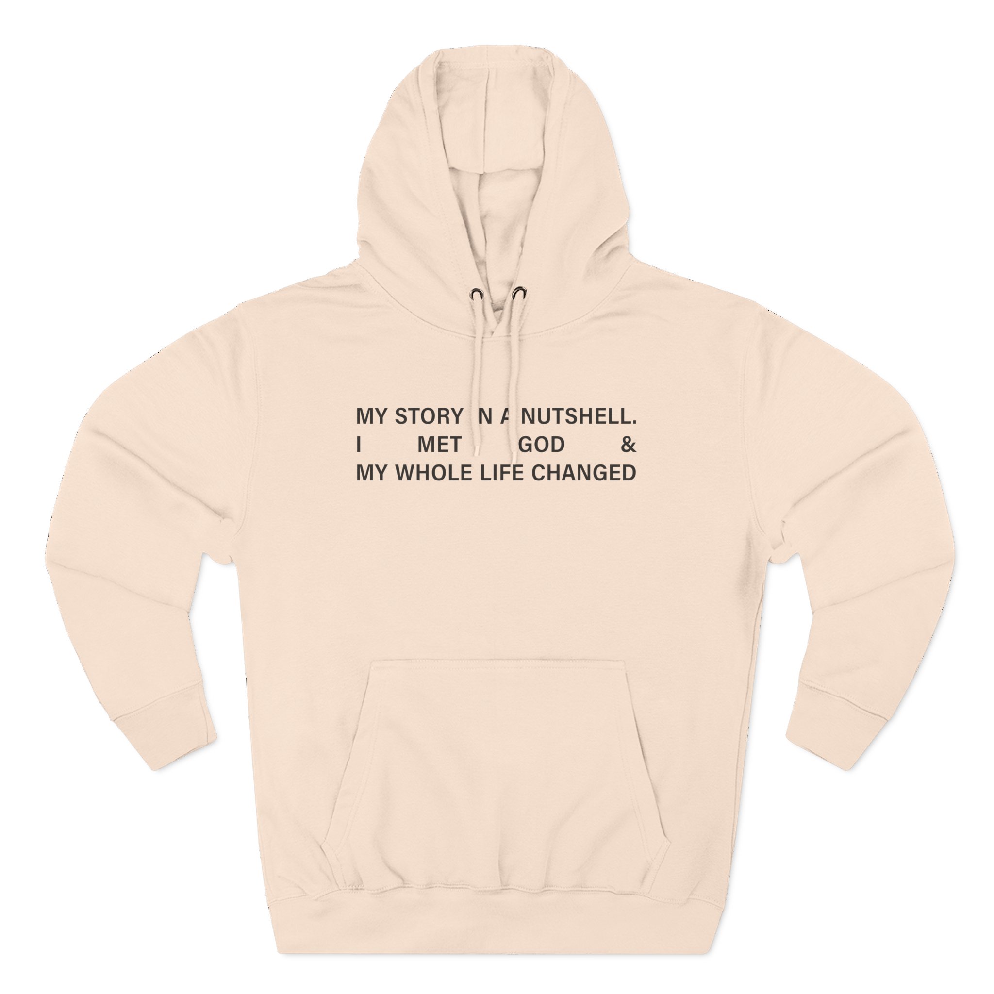 Lecrae I Met God Tan Three-Panel Fleece Hoodie