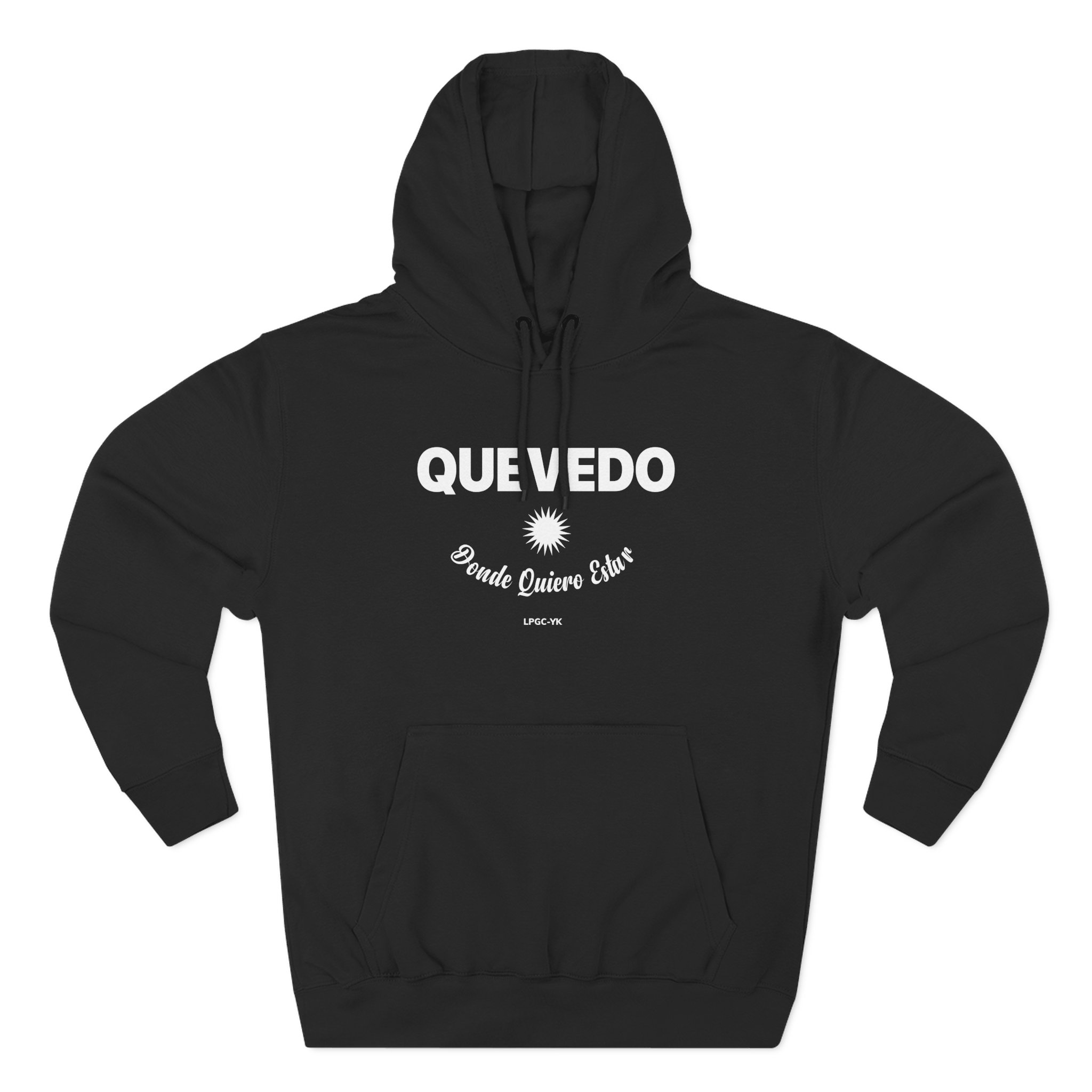 Quevedo Donde Quiero Estar Three-Panel Fleece Hoodie