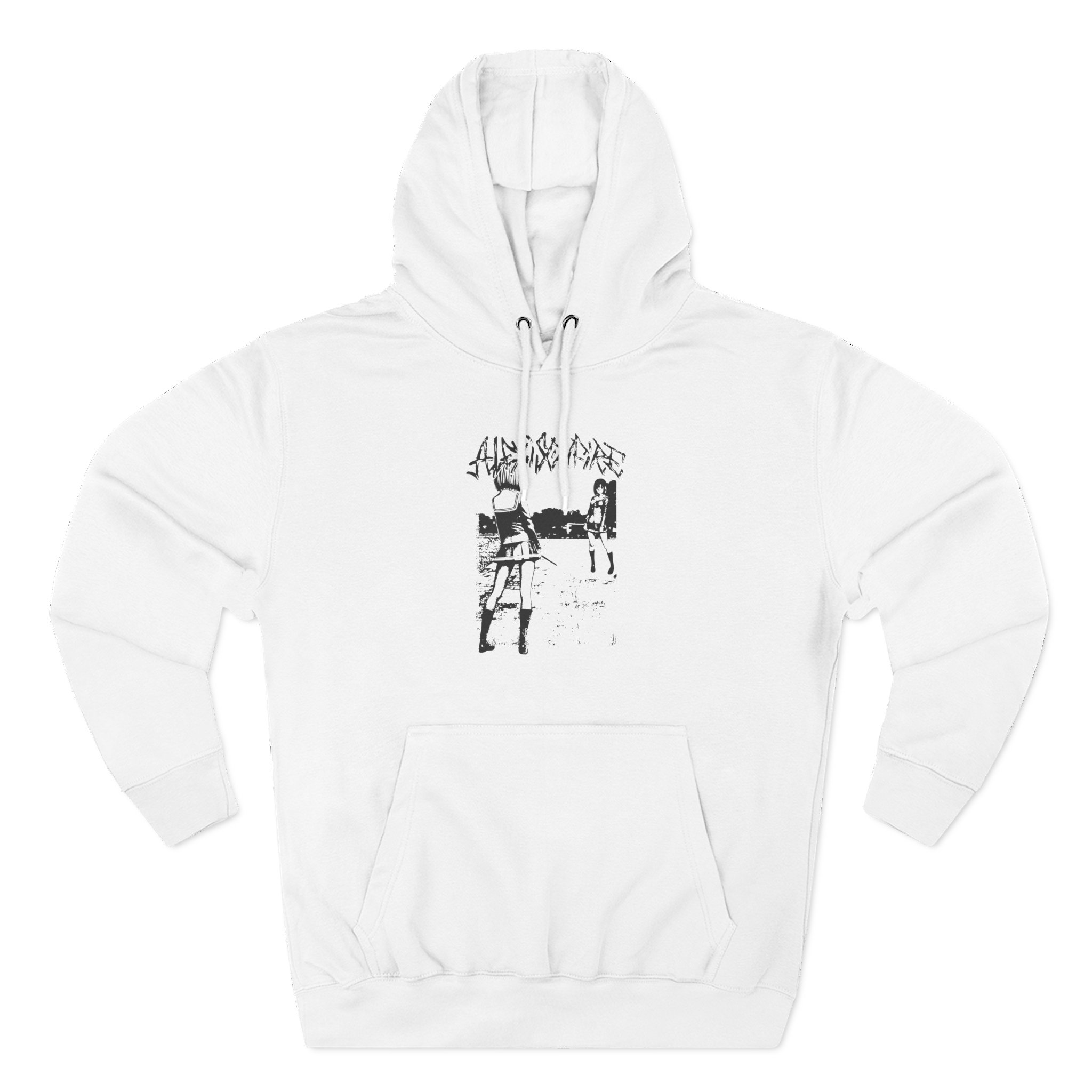 Alexisonfire Anime Knife Fight Three-Panel Fleece Hoodie