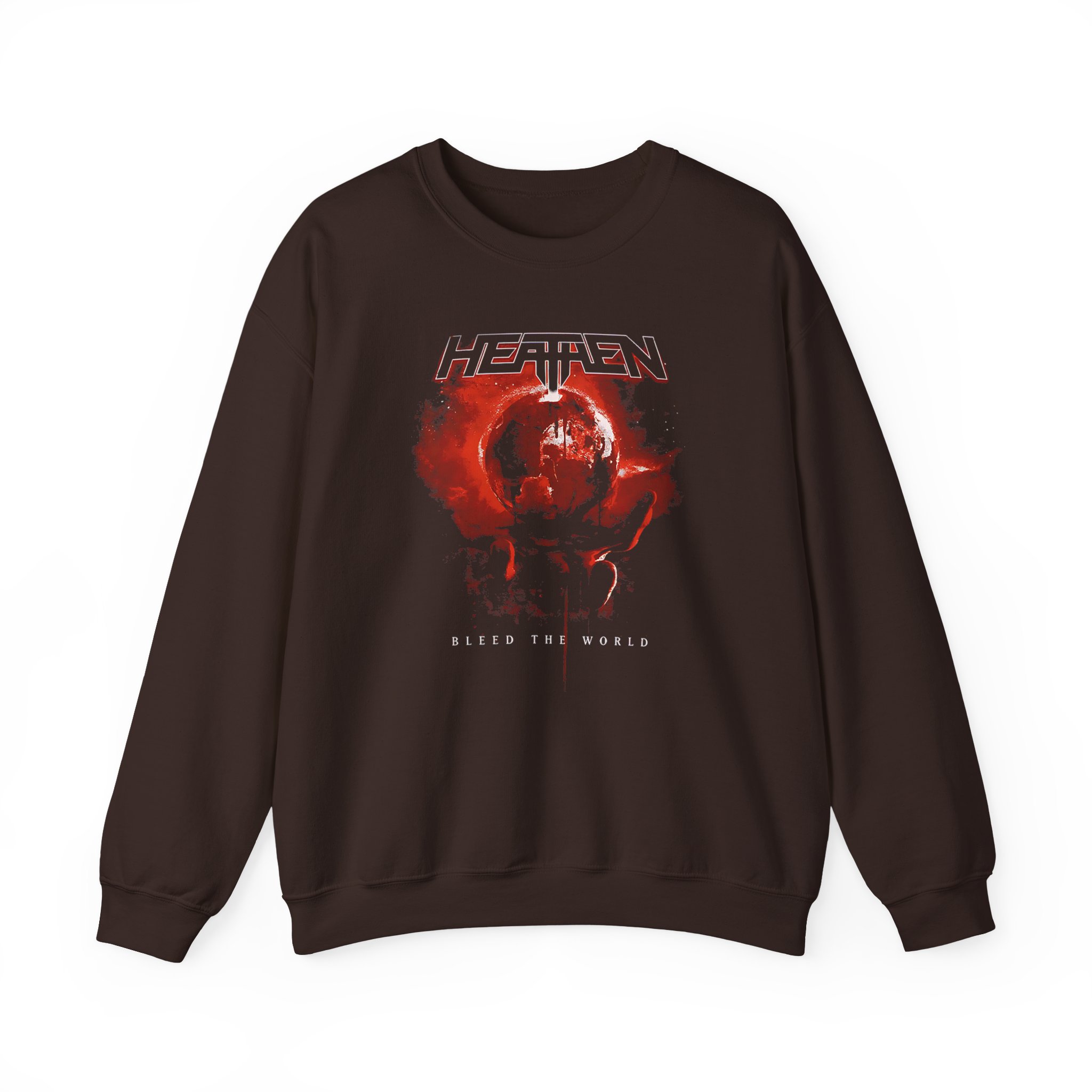 Heathen Bleed the World Unisex Heavy Blendâ„¢ Crewneck Sweatshirt