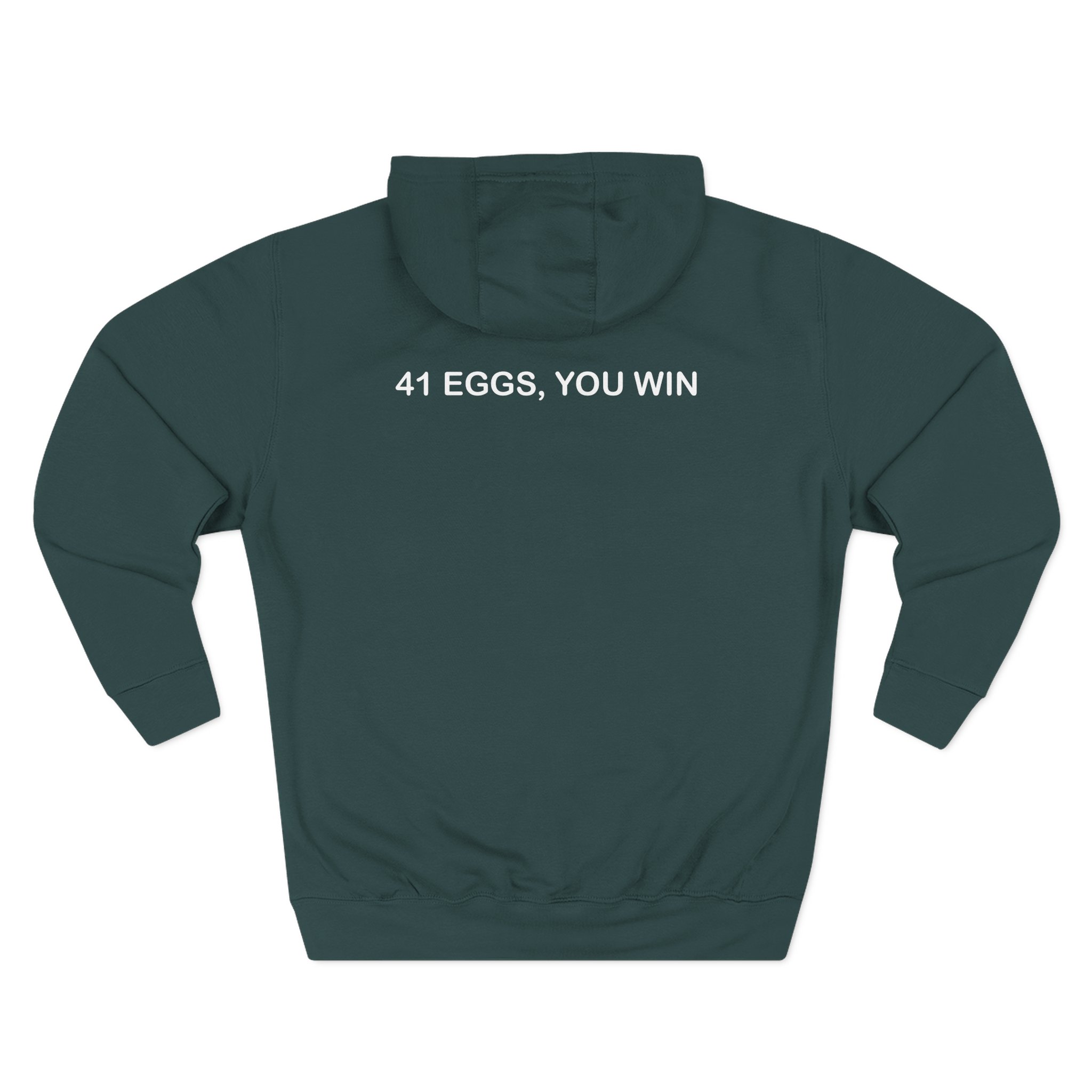I Think You Should Leave River 41 Eggs You Win Three-Panel Fleece Hoodie