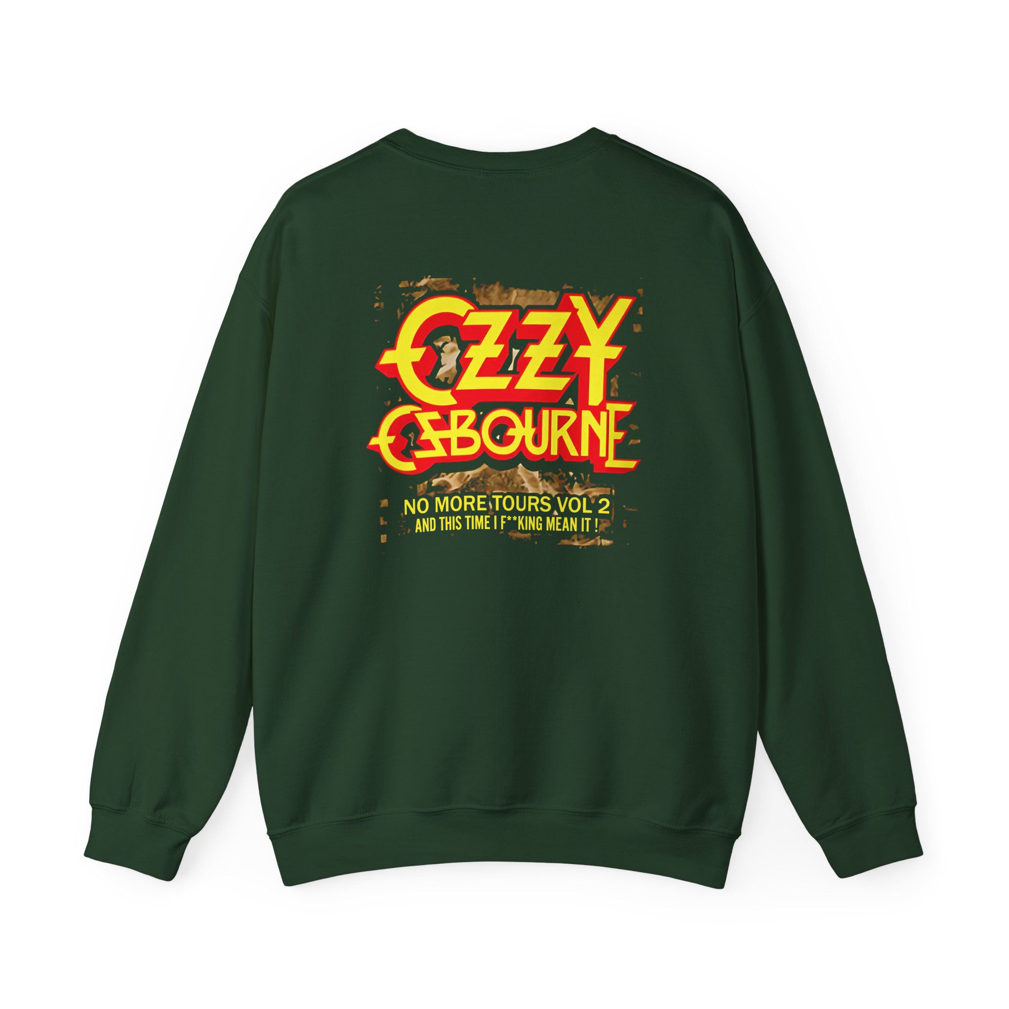 Ozzy Osbourne Rising With Tourback Unisex Heavy Blendâ„¢ Crewneck Sweatshirt