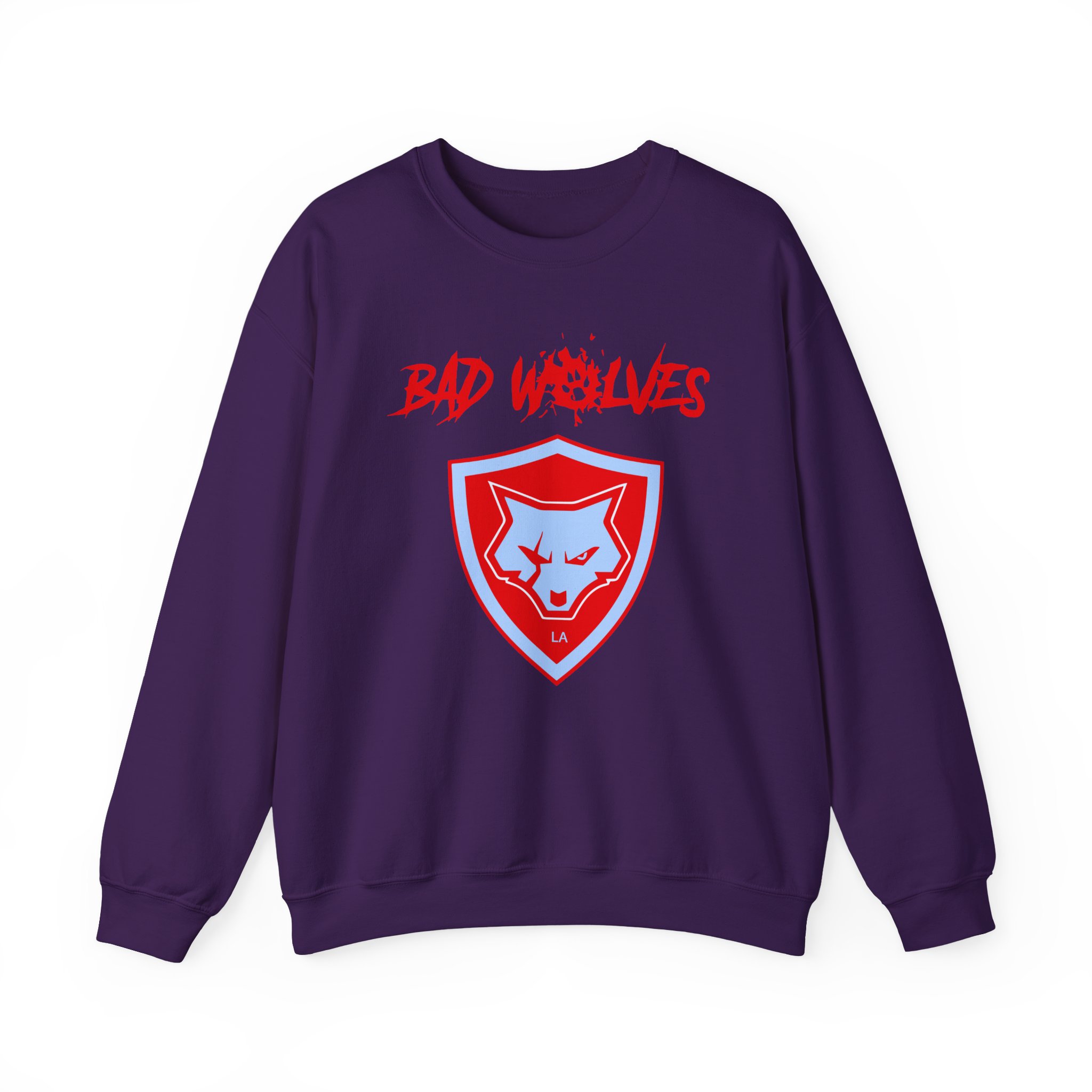 Bad Wolves Shield Blue Unisex Heavy Blendâ„¢ Crewneck Sweatshirt
