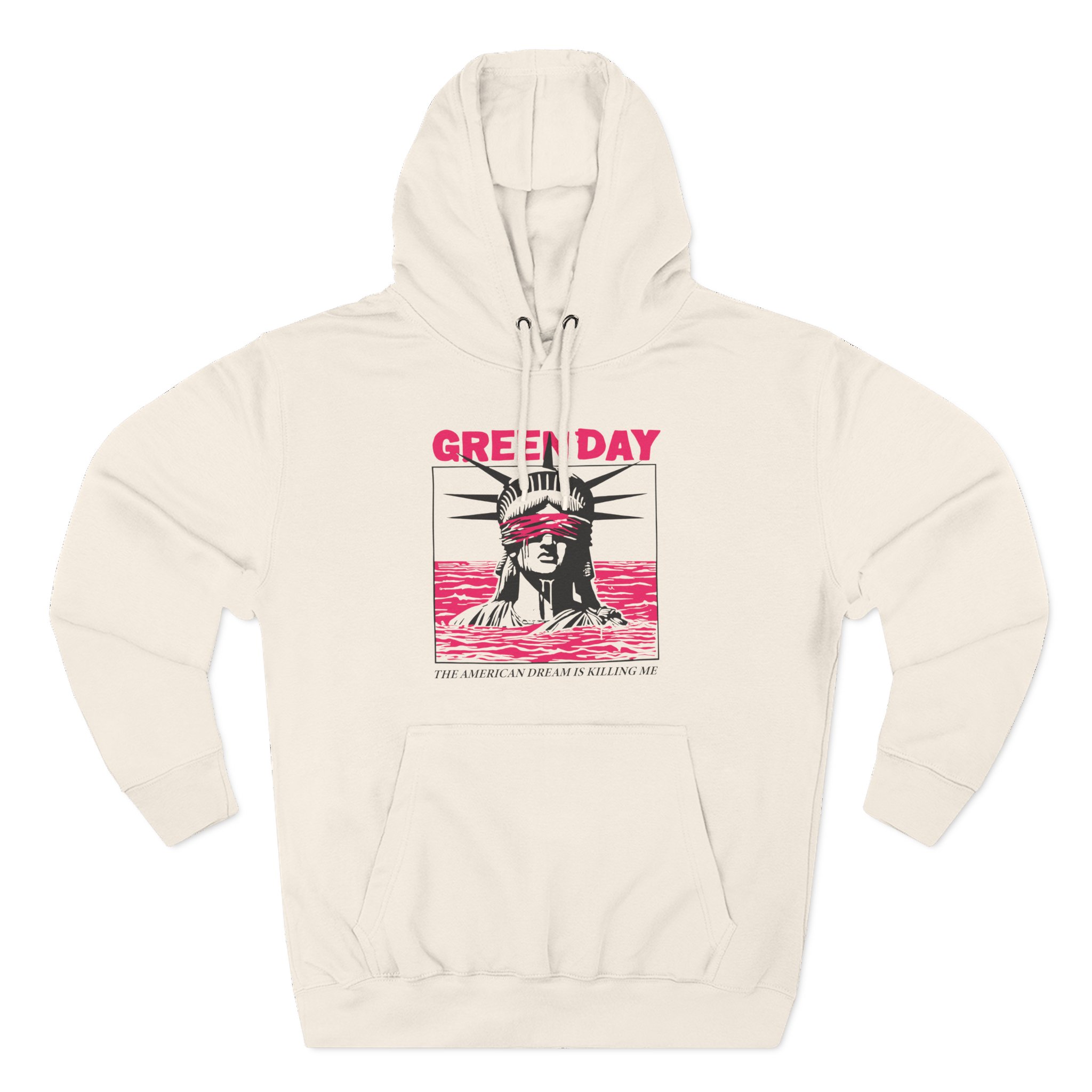 Green Day Lady Liberty Three-Panel Fleece Hoodie