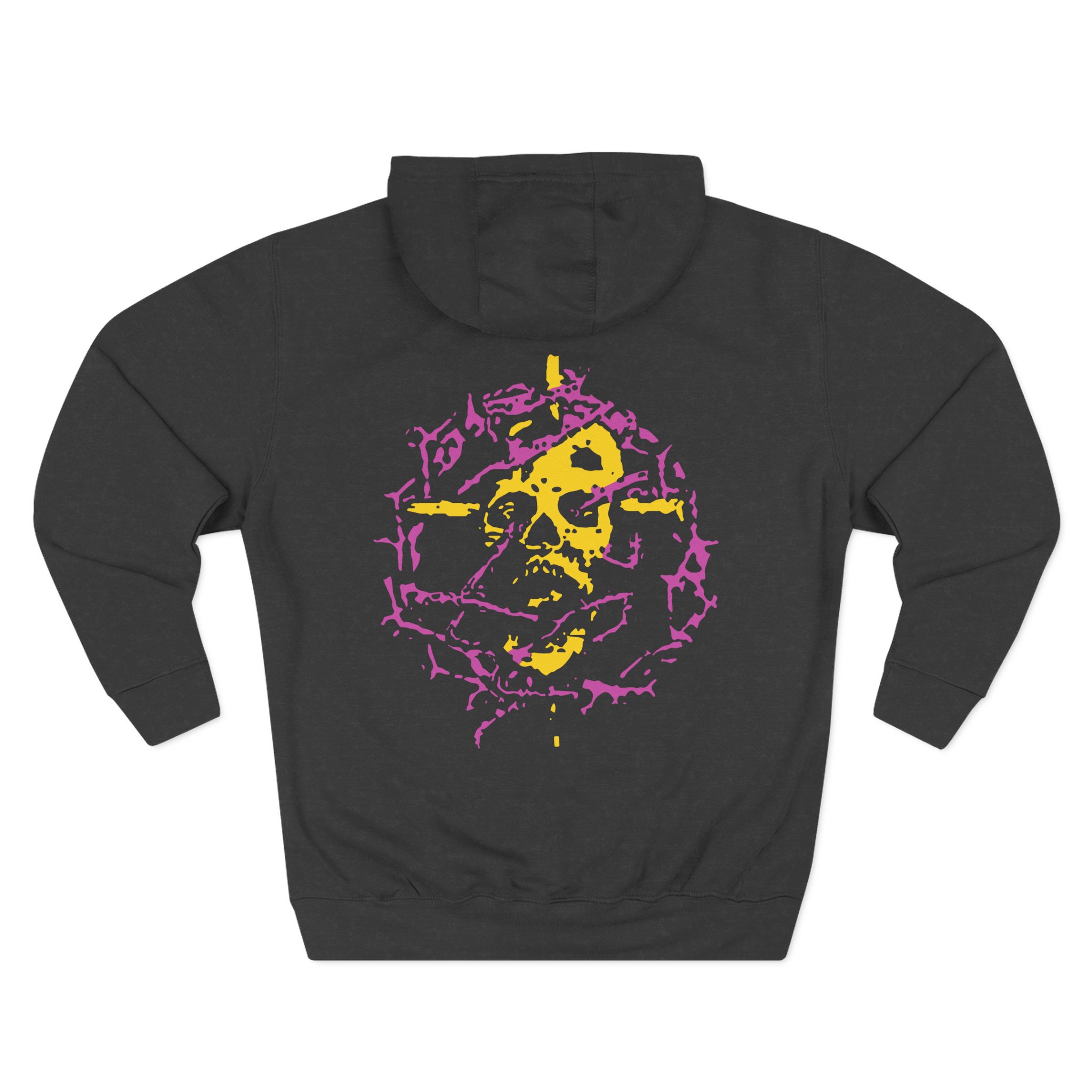 Jesus Piece Skull Thorns Three-Panel Fleece Hoodie
