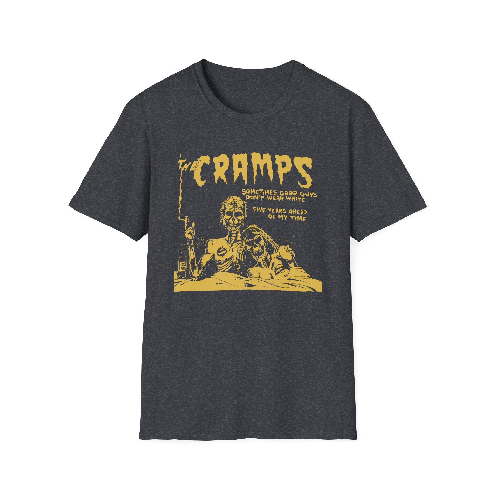 The Cramps Sometimes Good Guys Don’t Wear White Unisex Softstyle T-Shirt
