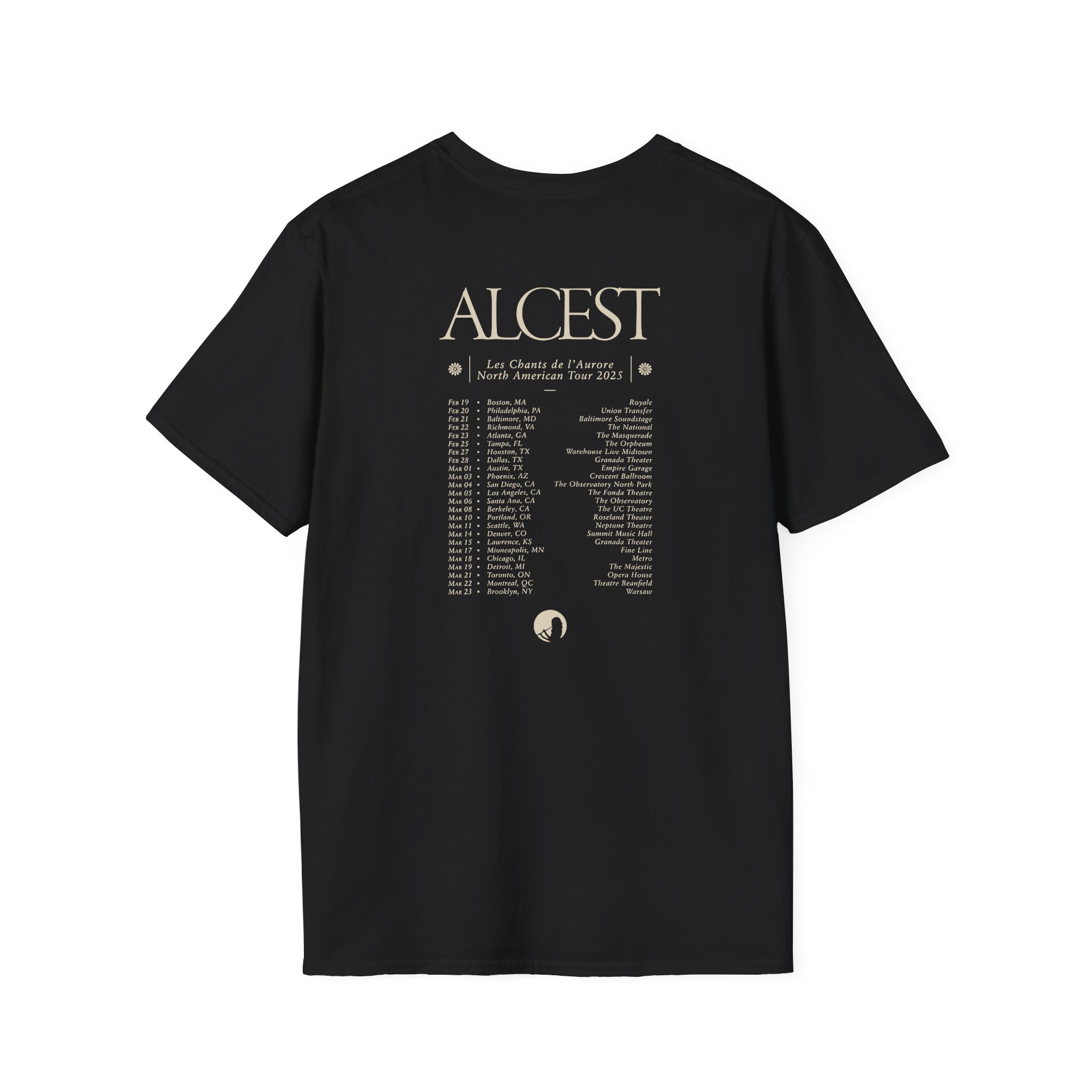 Alcest Les Chants De L'aurore North American Tour 2025 Unisex Softstyle T-Shirt