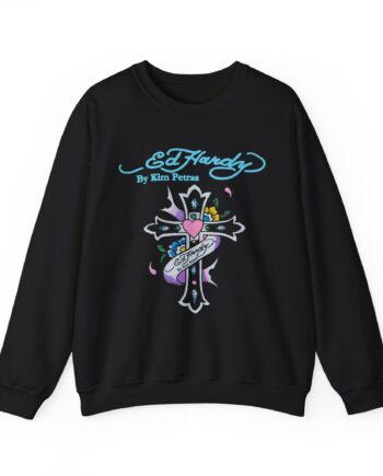 Kim Petras Cross Cut Off Unisex Heavy Blend™ Crewneck Sweatshirt
