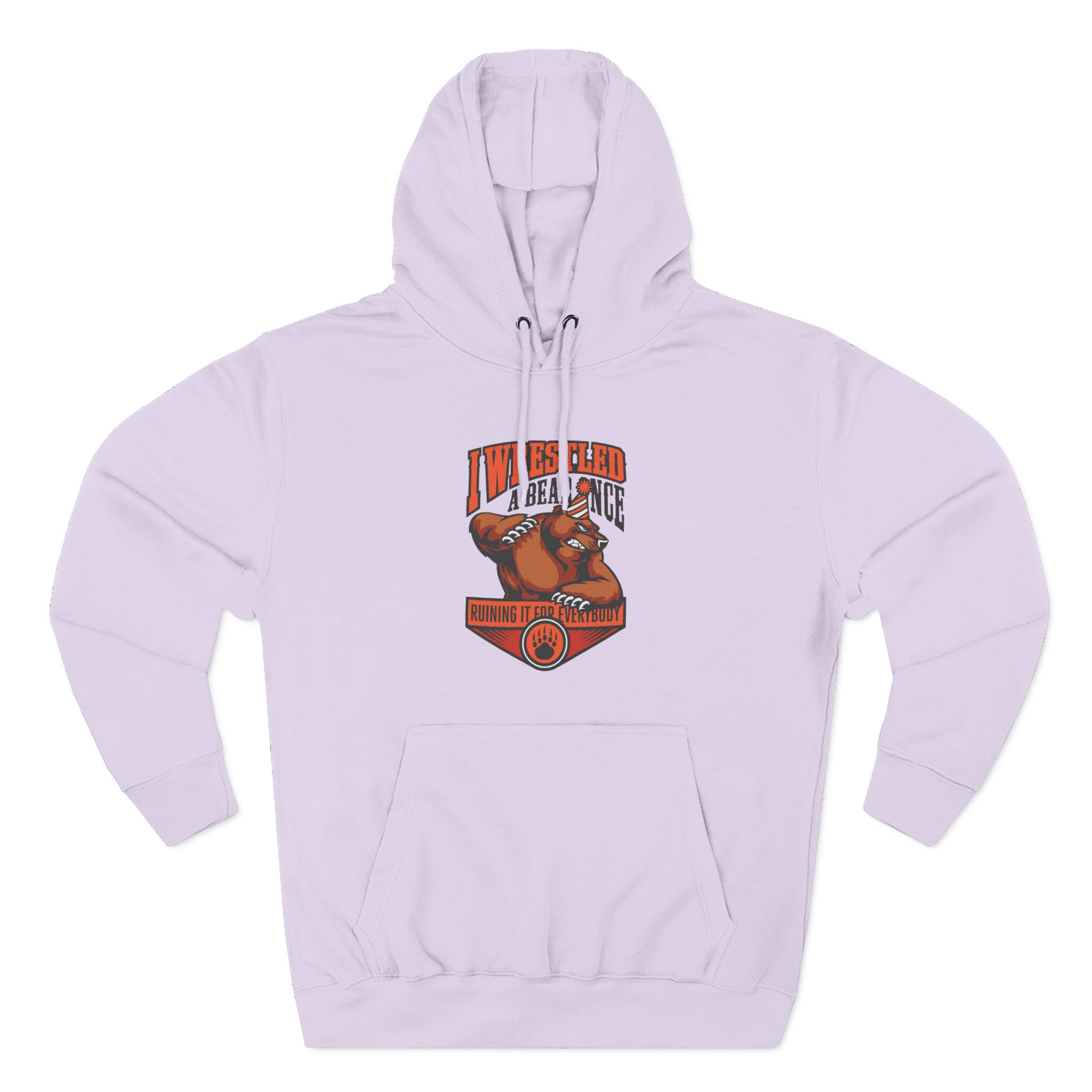 Iwrestledabearonce Three-Panel Fleece Hoodie