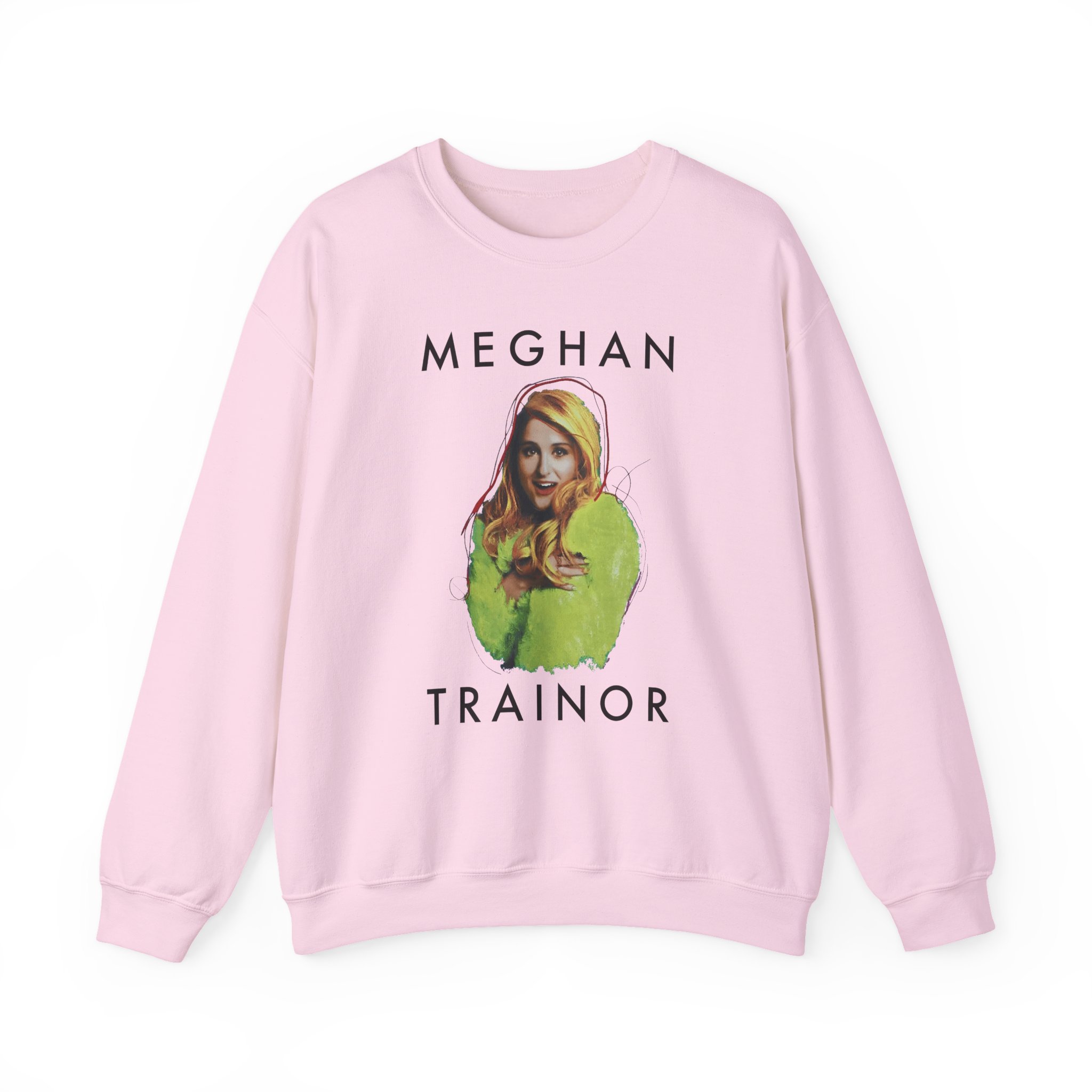 Meghan Trainor Title Pose Turquoise Unisex Heavy Blendâ„¢ Crewneck Sweatshirt