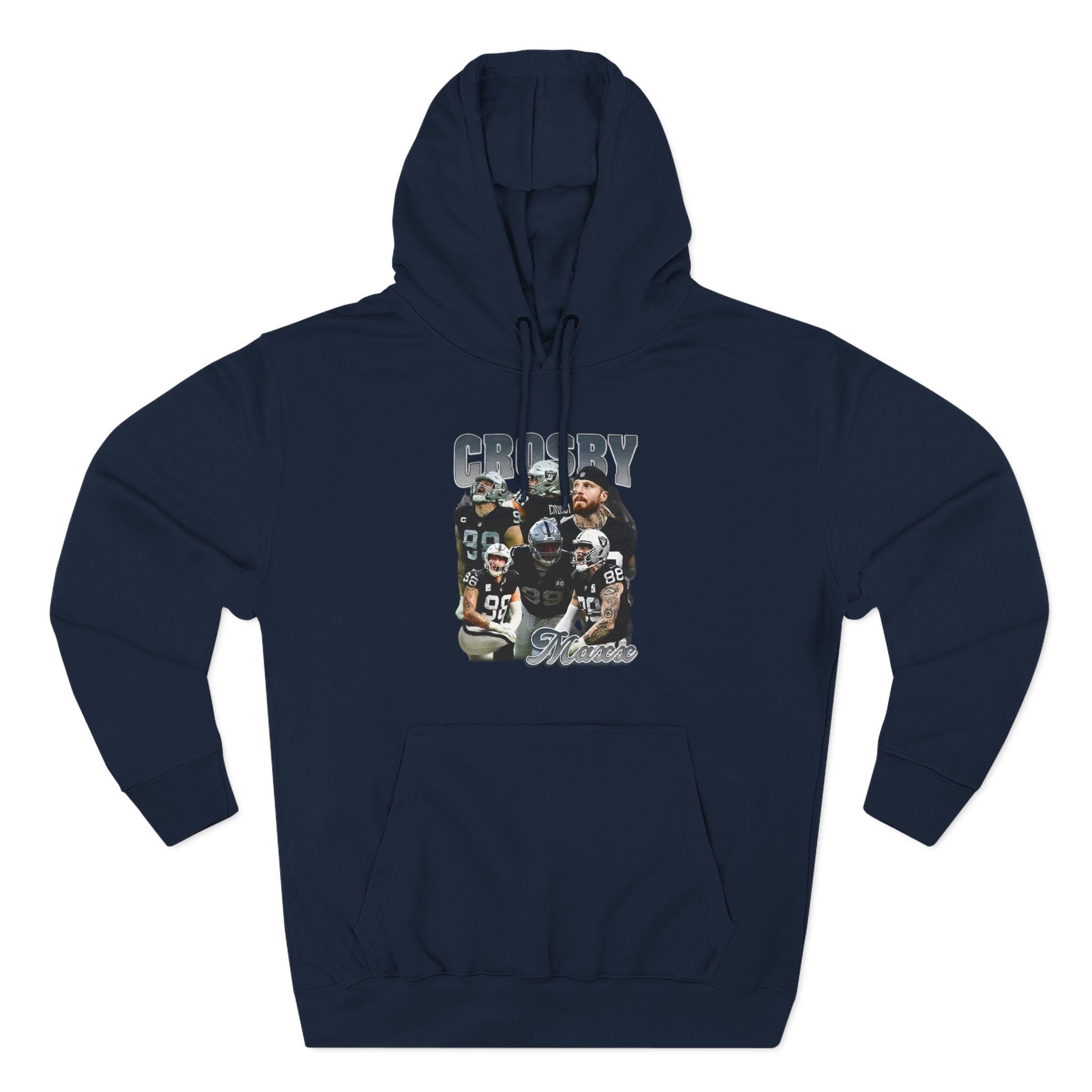 Maxx Crosby COLLAGE Three-Panel Fleece Hoodie