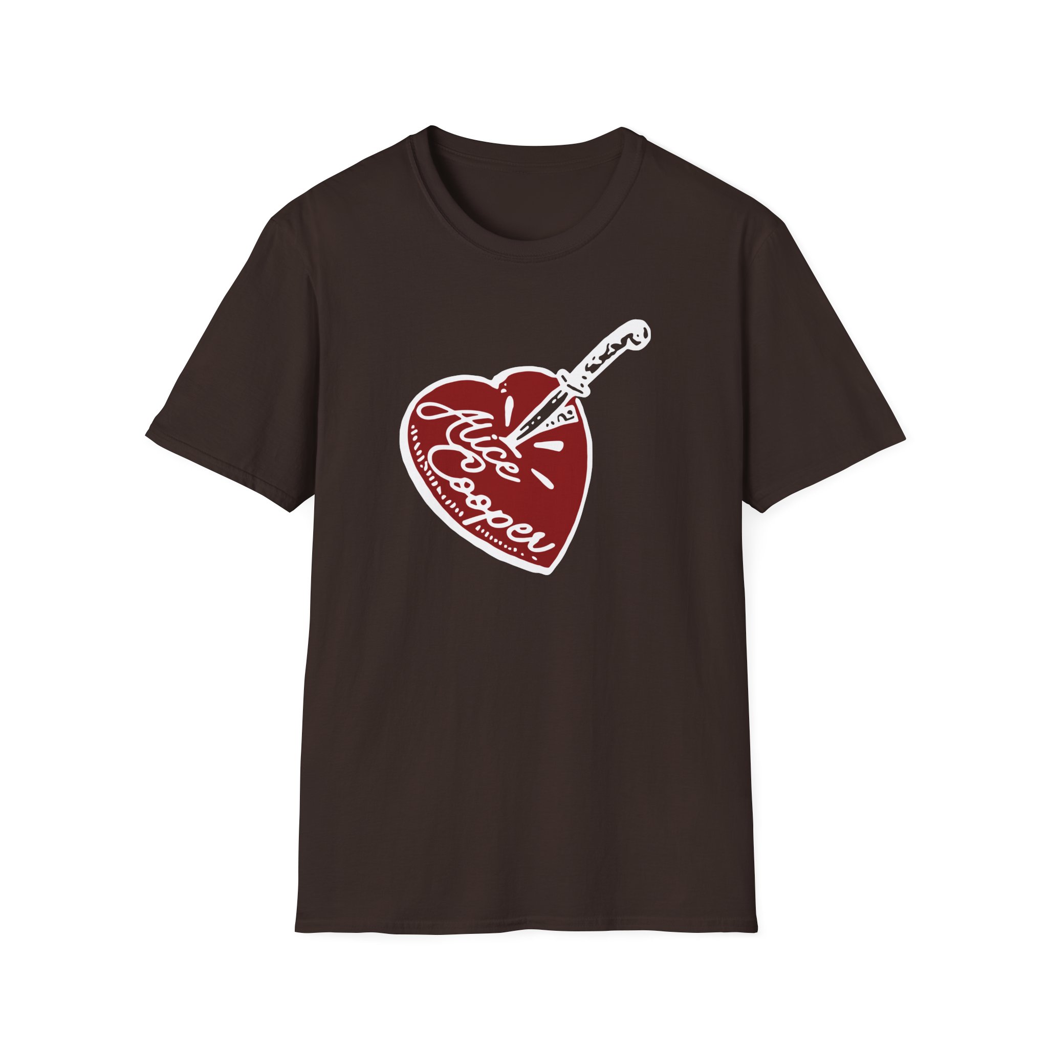 Alice Cooper Stab Heart Unisex Softstyle T-Shirt