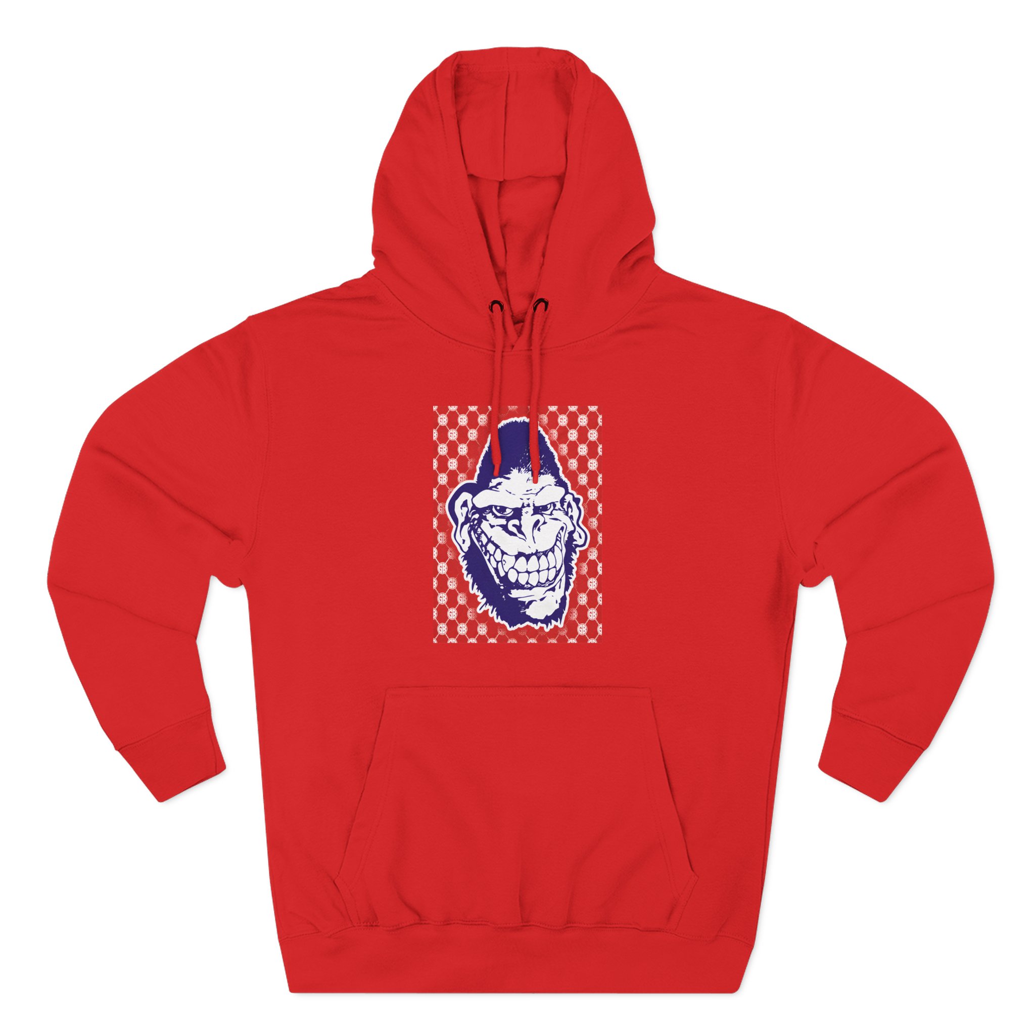 Gorilla Biscuits Gb Pattern Three-Panel Fleece Hoodie