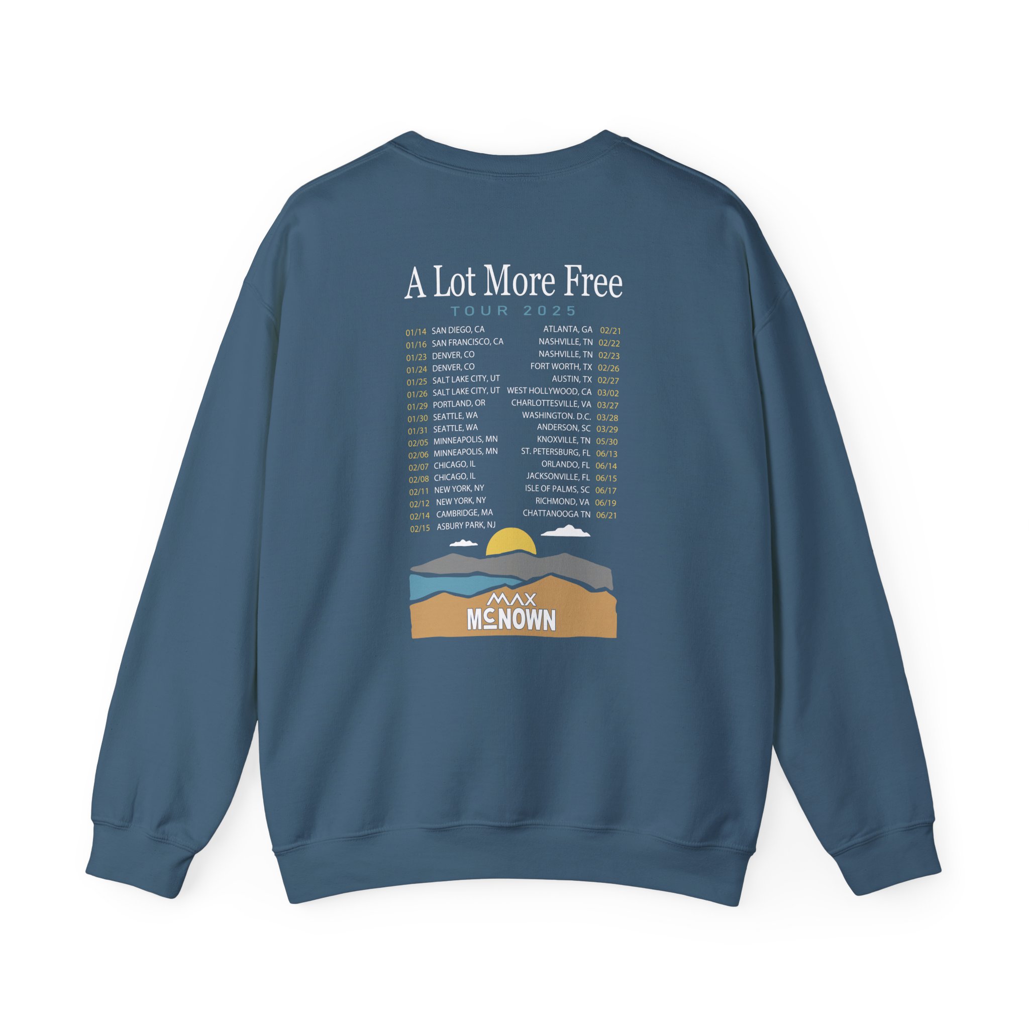 Max Mcnown US Tour Unisex Heavy Blendâ„¢ Crewneck Sweatshirt