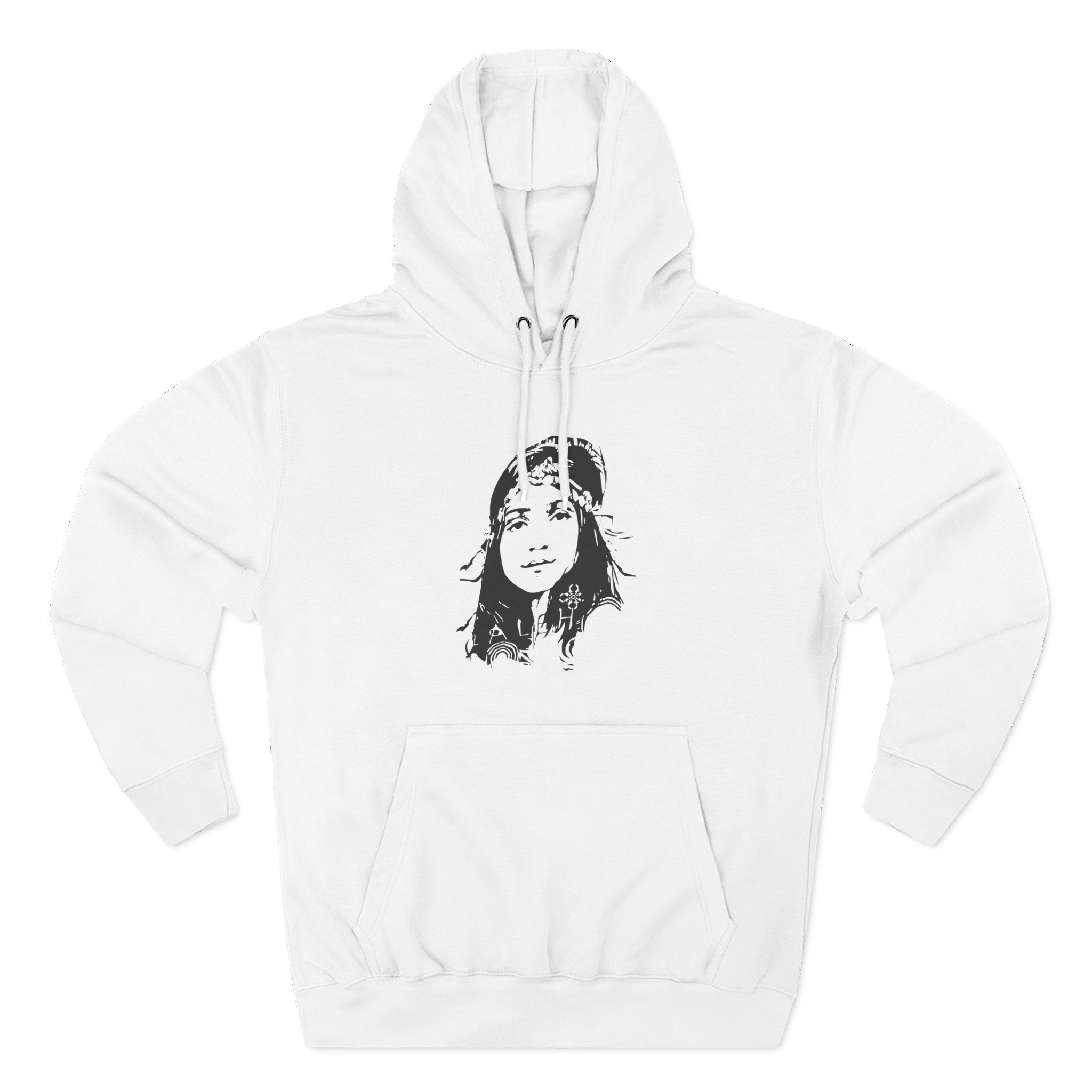 Laleh Three-Panel Fleece Hoodie