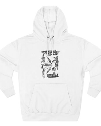 Gears of War Weapon Cover Three-Panel Fleece Hoodie