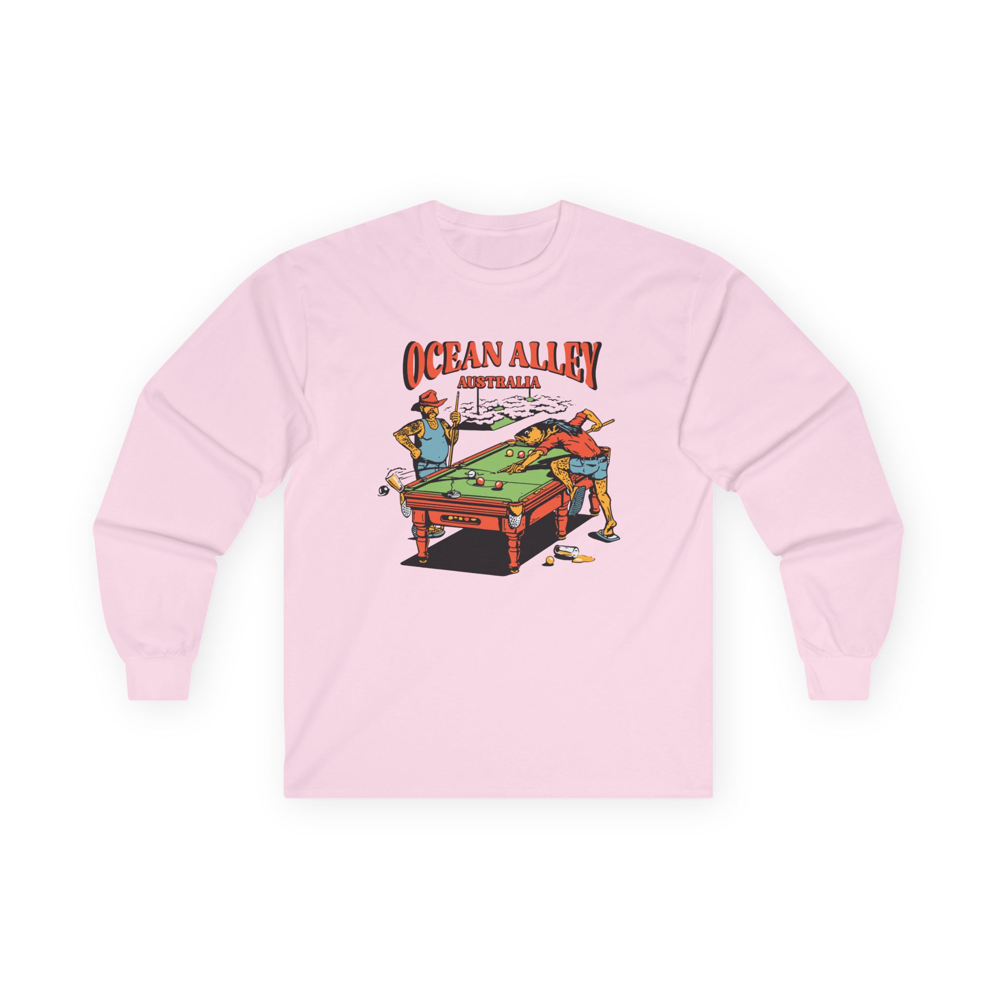Ocean Alley Pool Table Unisex Ultra Cotton Long Sleeve Tee
